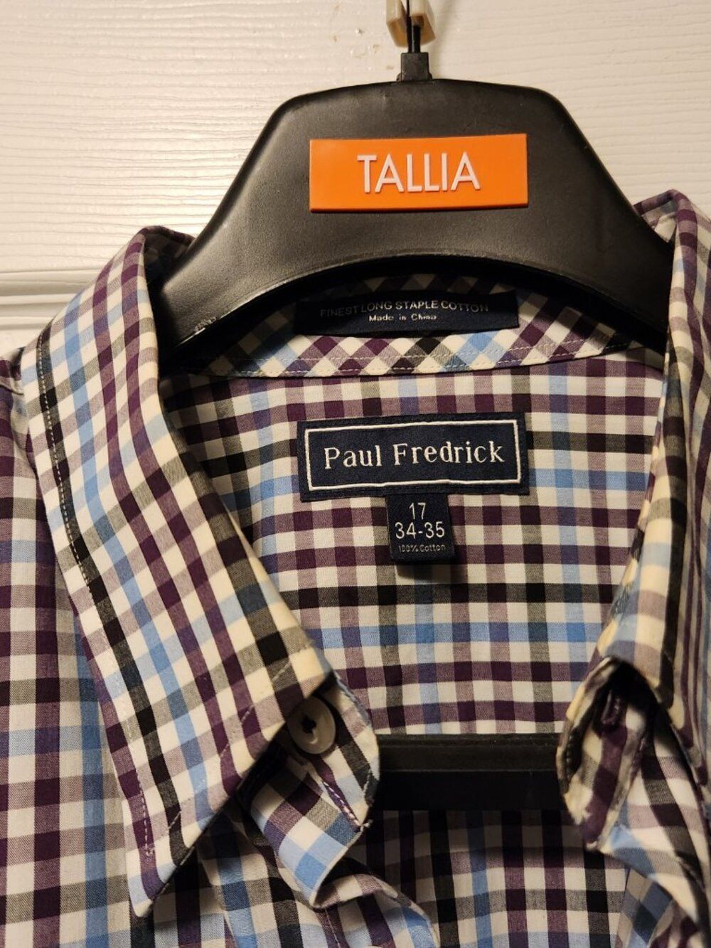 Paul Fredrick Paul Fredrick men's 100%cotton casual shirt size: 17/34-35 Size US XL / EU 56 / 4 - 2 Thumbnail