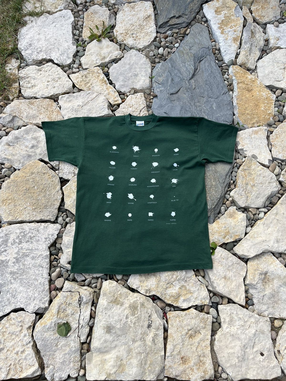 Vintage Vintage fotl screen stars bird poop shit identification tee Size US XL / EU 56 / 4 - 1 Thumbnail