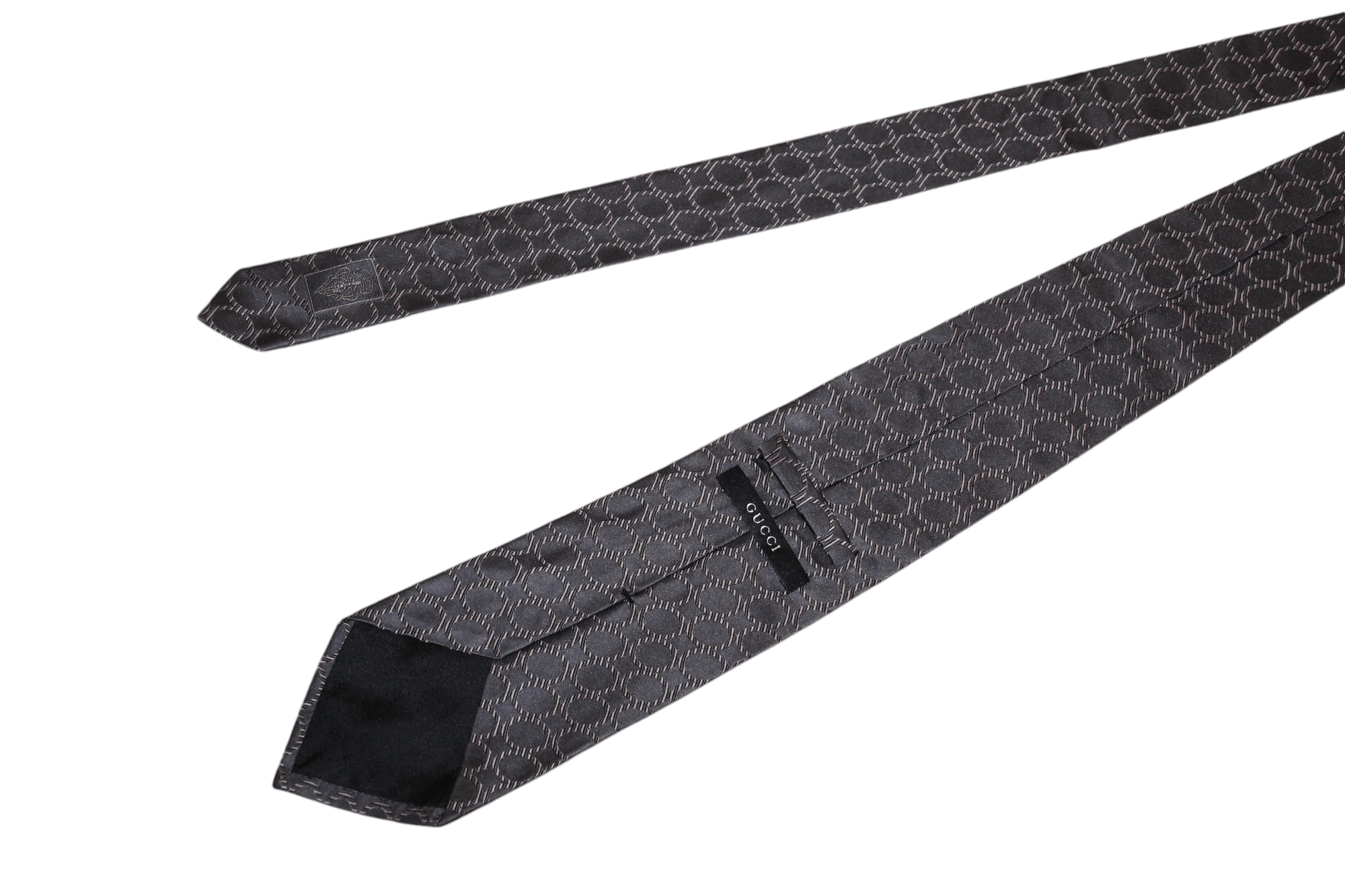 Gucci Luxury Gucci Abstract Circle Patterns Jacquard Silk Tie Size ONE SIZE - 2 Thumbnail