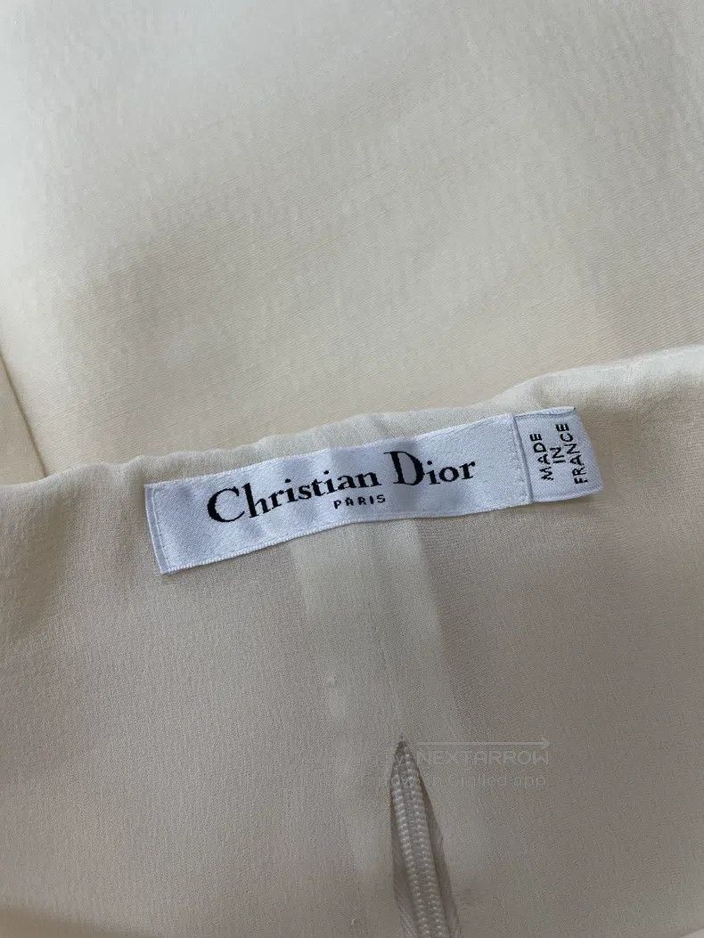 Dior Dior White silk wool dress sleeveless dress Size XS / US 0-2 / IT 36-38 - 4 Thumbnail