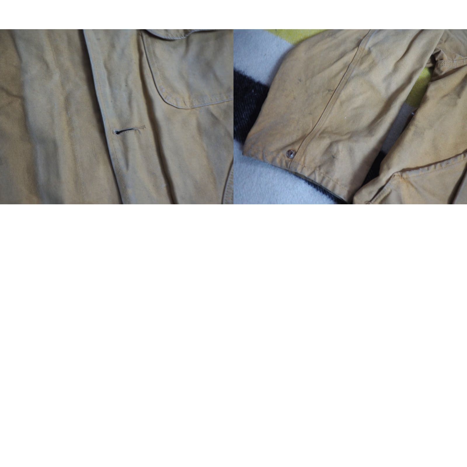Vintage VTG 60s Black Sheep Tan Canvas Plaid L Field Jacket Outdoor Coat Mens Beige Canvas L Size US L / EU 52-54 / 3 - 8 Thumbnail