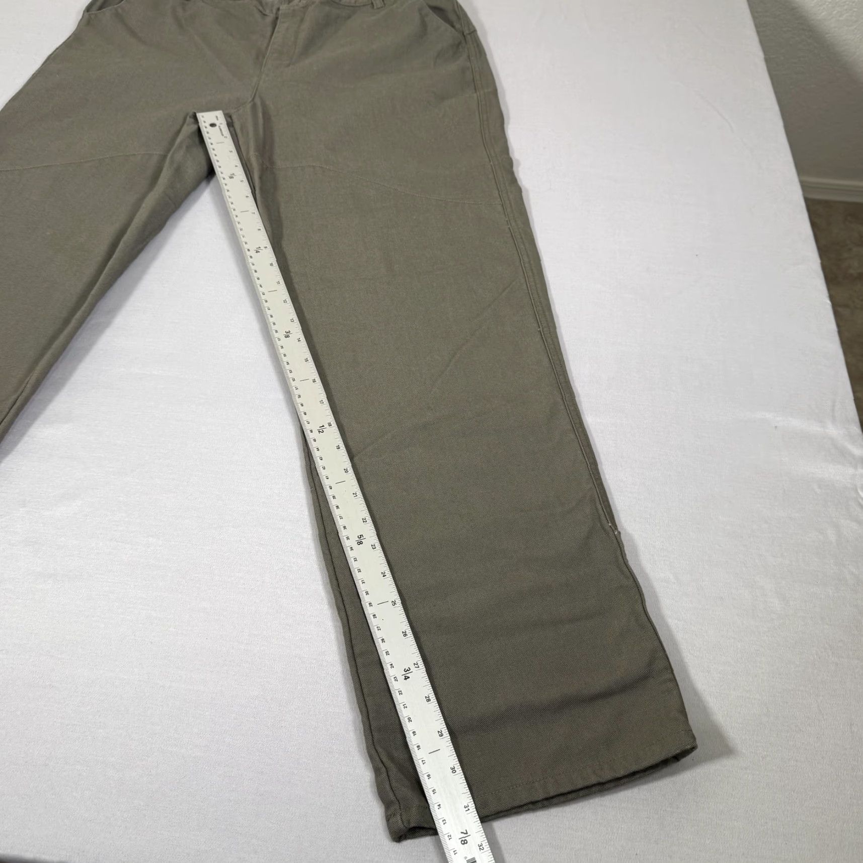 Filson Filson Womens Work Pants 16 Green Canvas Utility Hiking Chino Regular Fit Size 38" / US 16 / IT 52 - 3 Thumbnail