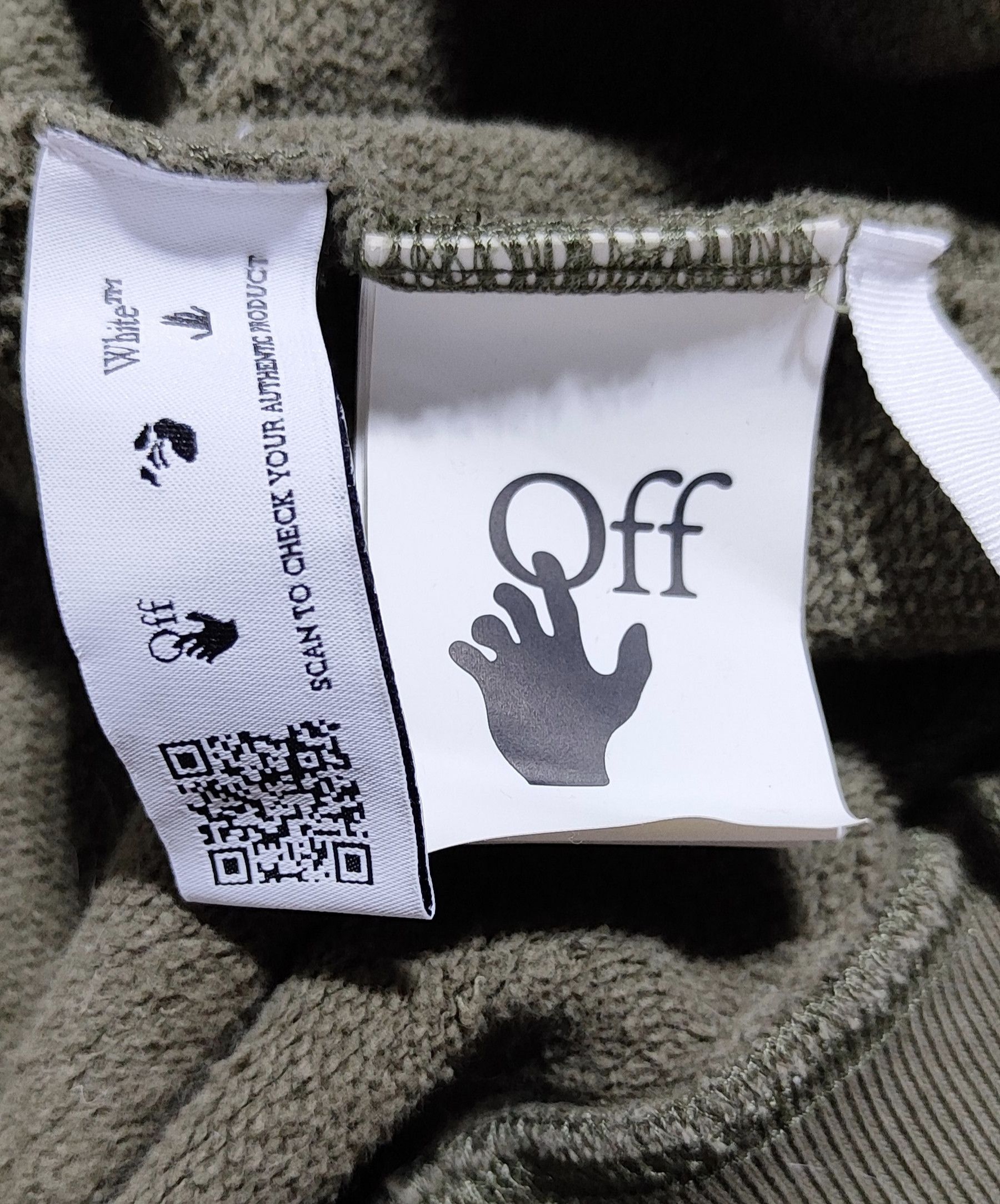 Off-White Off-White Rubber Arrow Diag Tab Print Zip Hoodie Size US M / EU 48-50 / 2 - 16 Thumbnail
