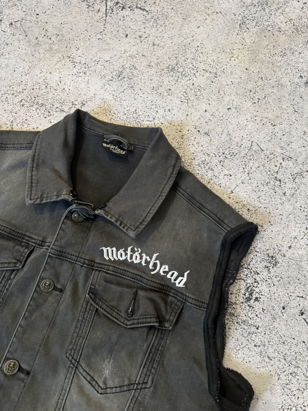 Hurley Motorhead Mens' Black Denim Cut-Off Jacket Size US L / EU 52-54 / 3 - 3 Thumbnail