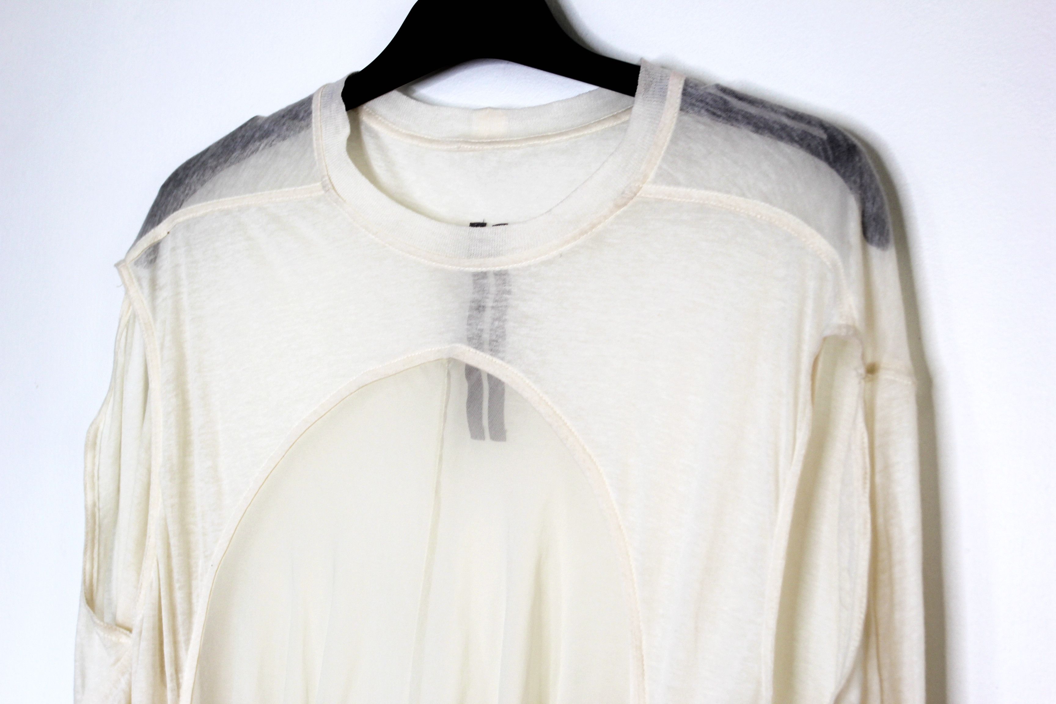 Rick Owens BNWT SS25 RICK OWENS "HOLLYWOOD" DRAIN T TSHIRT 40 Size S / US 4 / IT 40 - 4 Thumbnail