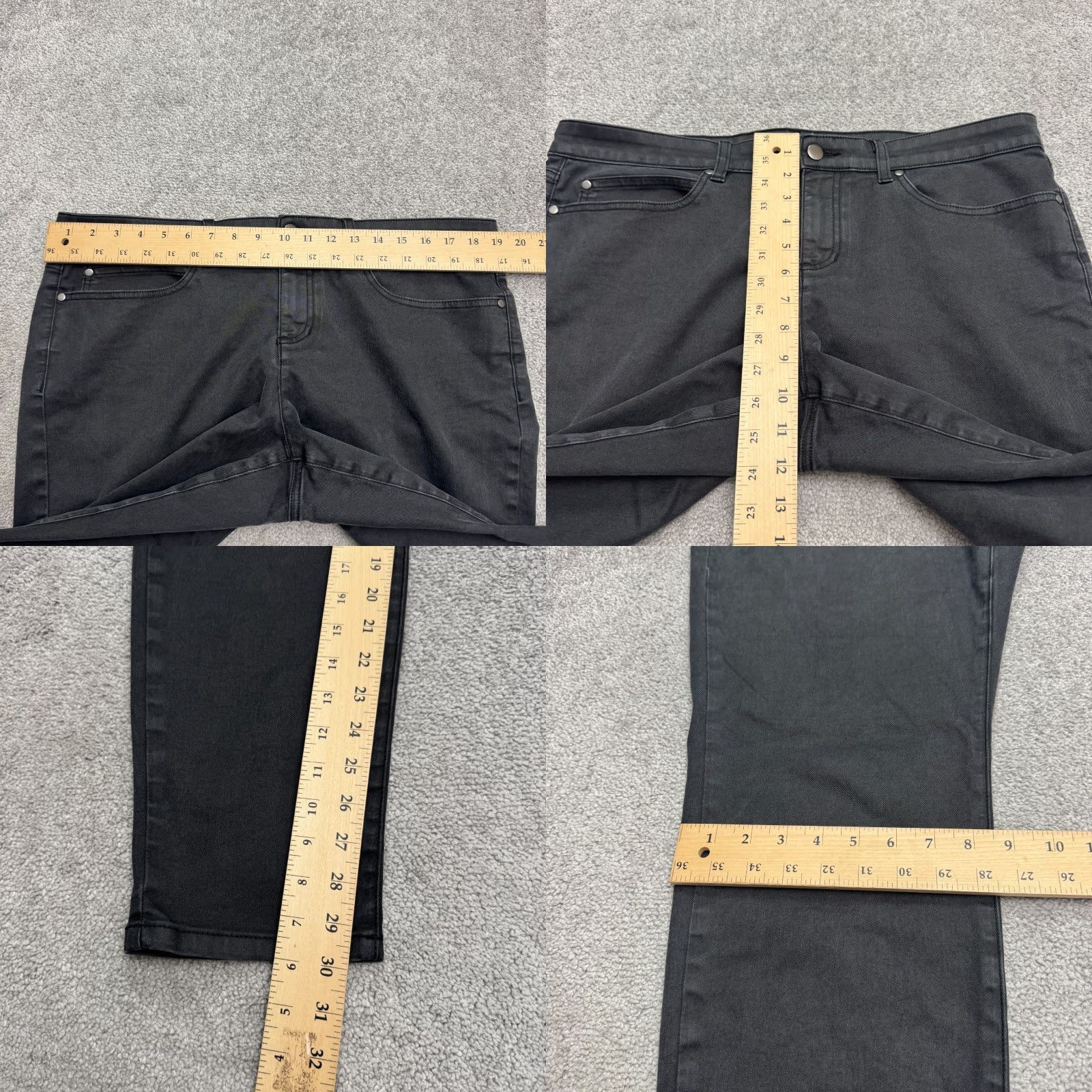 Eileen Fisher Eileen Fisher Washed Organic Cotton Skinny Denim Jeans Womens 16 Black Stretch Denim Jeans 16 Women City Outdoor Size 38" / US 16 / IT 52 - 8 Thumbnail