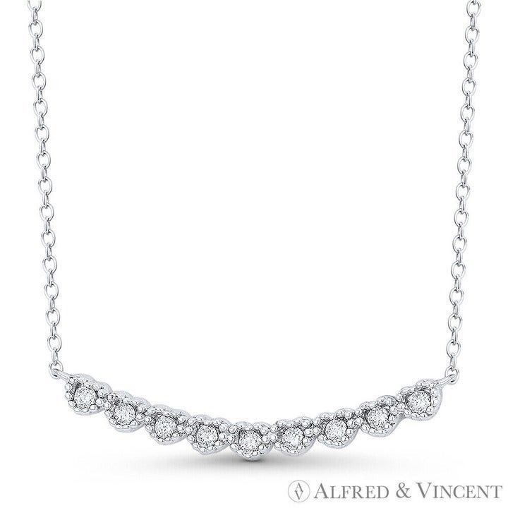 Other Curved Bar Multi-Heart Cubic Zirconia CZ Crystal Pendant Size ONE SIZE - 1 Preview