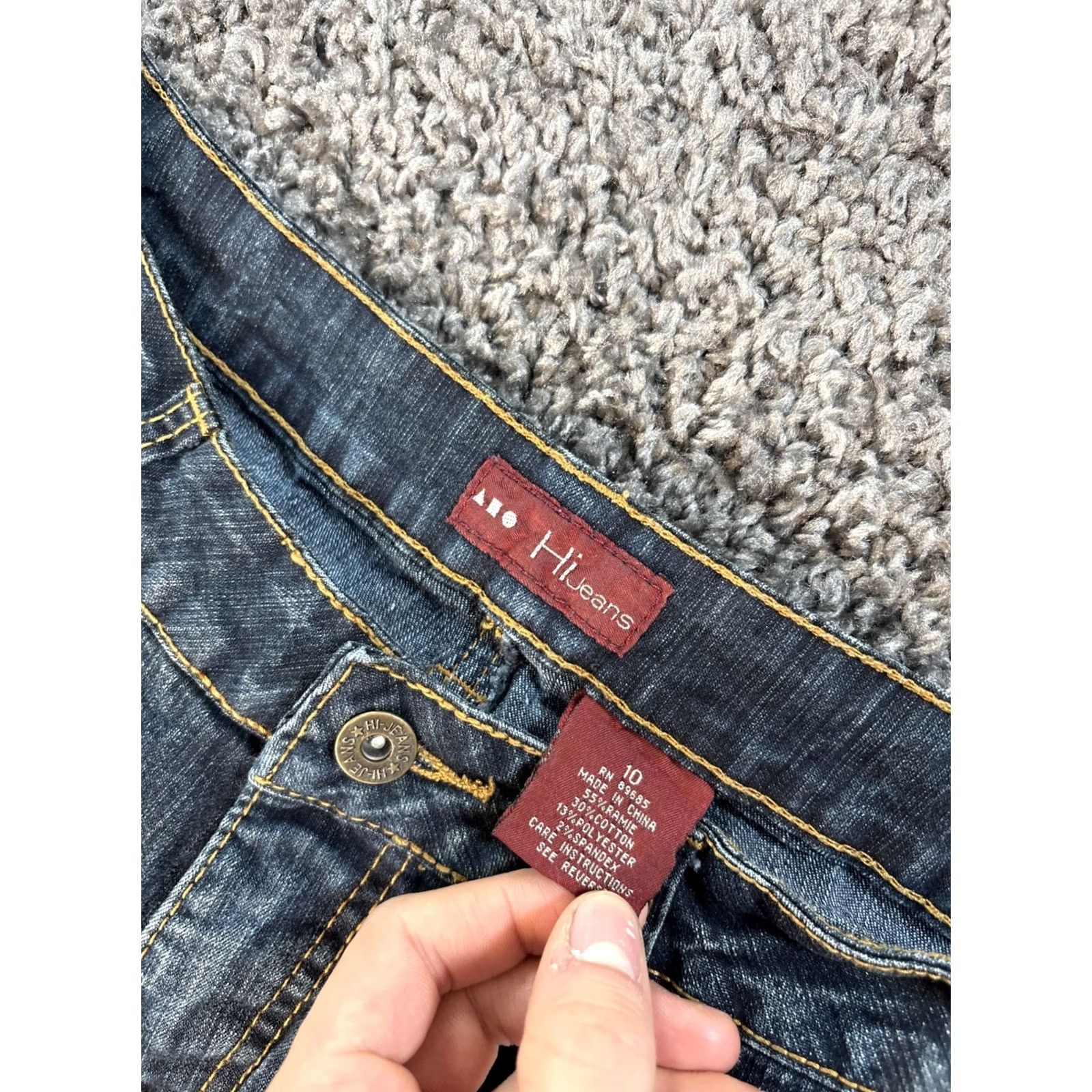 Vintage VINTAGE Hi Jeans Jeans Womens 30x31 Bootcut Embroidered Distressed Blue 1990s Mens? Womens? Size 30" / US 8 / IT 44 - 6 Thumbnail