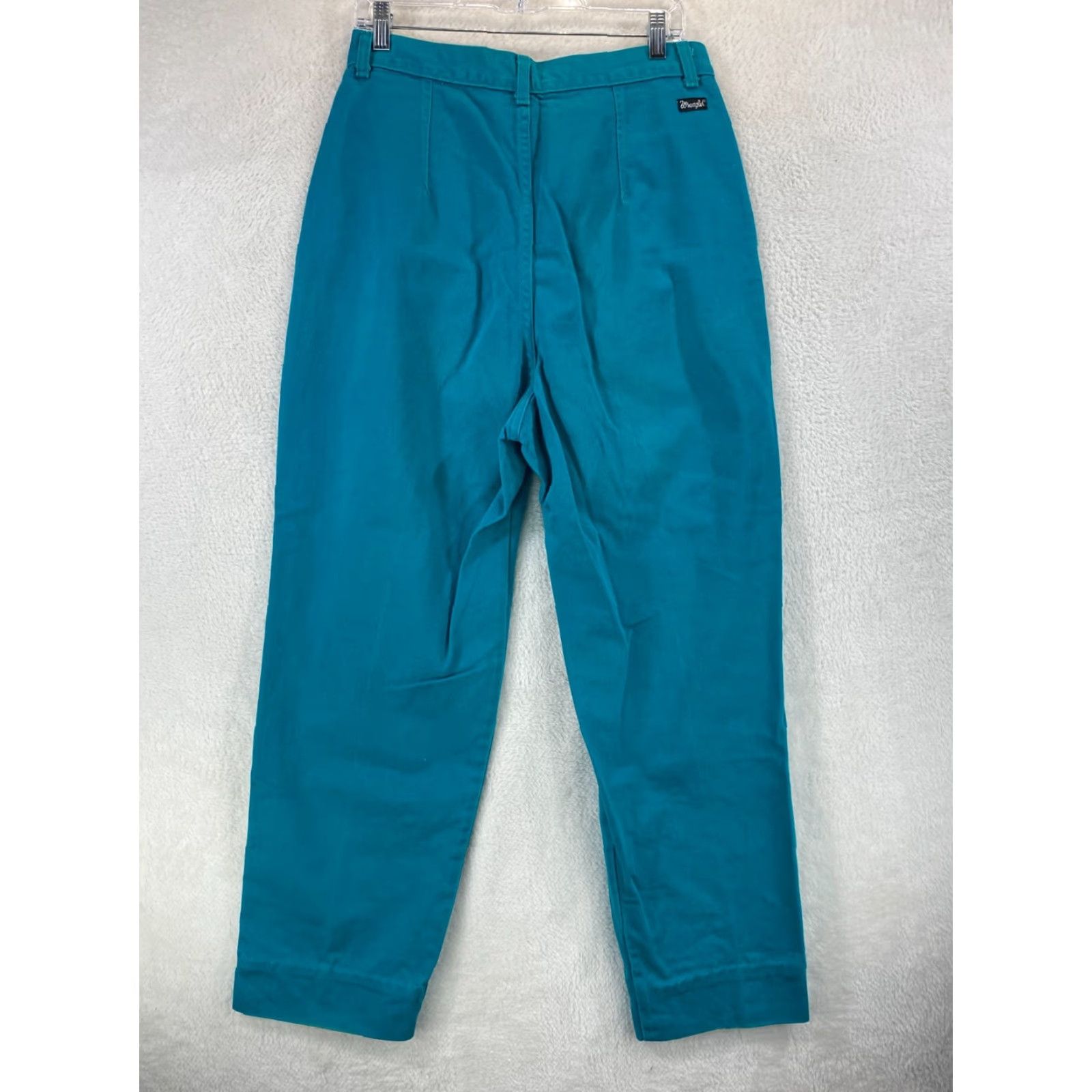 Wrangler VINTAGE Wrangler Bareback Womens Jeans High Waisted Teal Turquoise VTG Jeans 15 Women 32in Inseam Cowboy 5-Pocket Denim Math Wrap Size 36" / US 14 / IT 50 - 2 Thumbnail