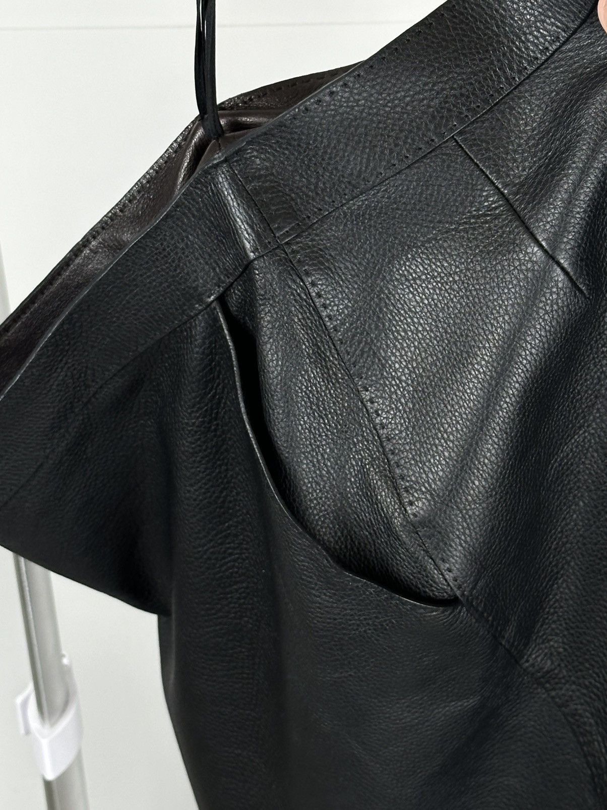 Hermes HERMES Leather Skirt Lamb Skin Midi (60cm) sz 40 Size 27" / US 4 / IT 40 - 5 Thumbnail