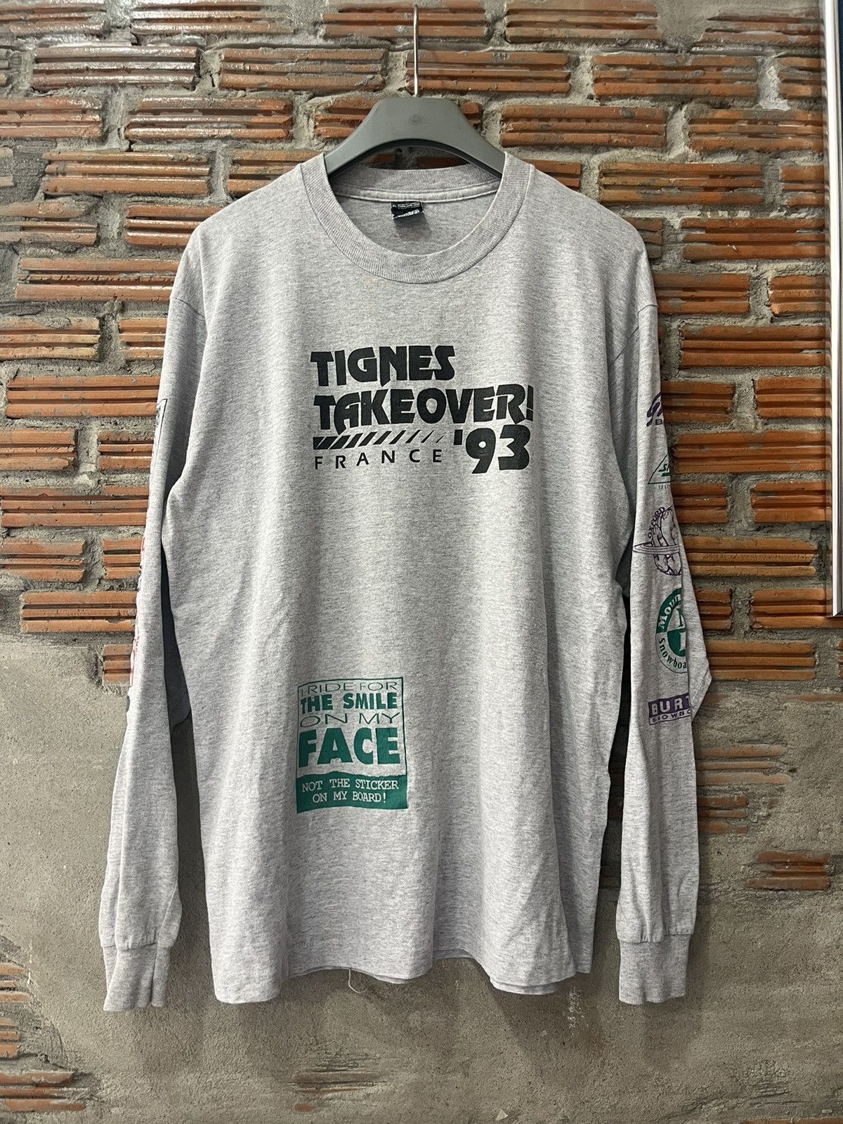Vintage Vintage TIGNES TAKE OVER ! FRANCE 93’s Extreme Tshirt Size US XL / EU 56 / 4 - 2 Thumbnail