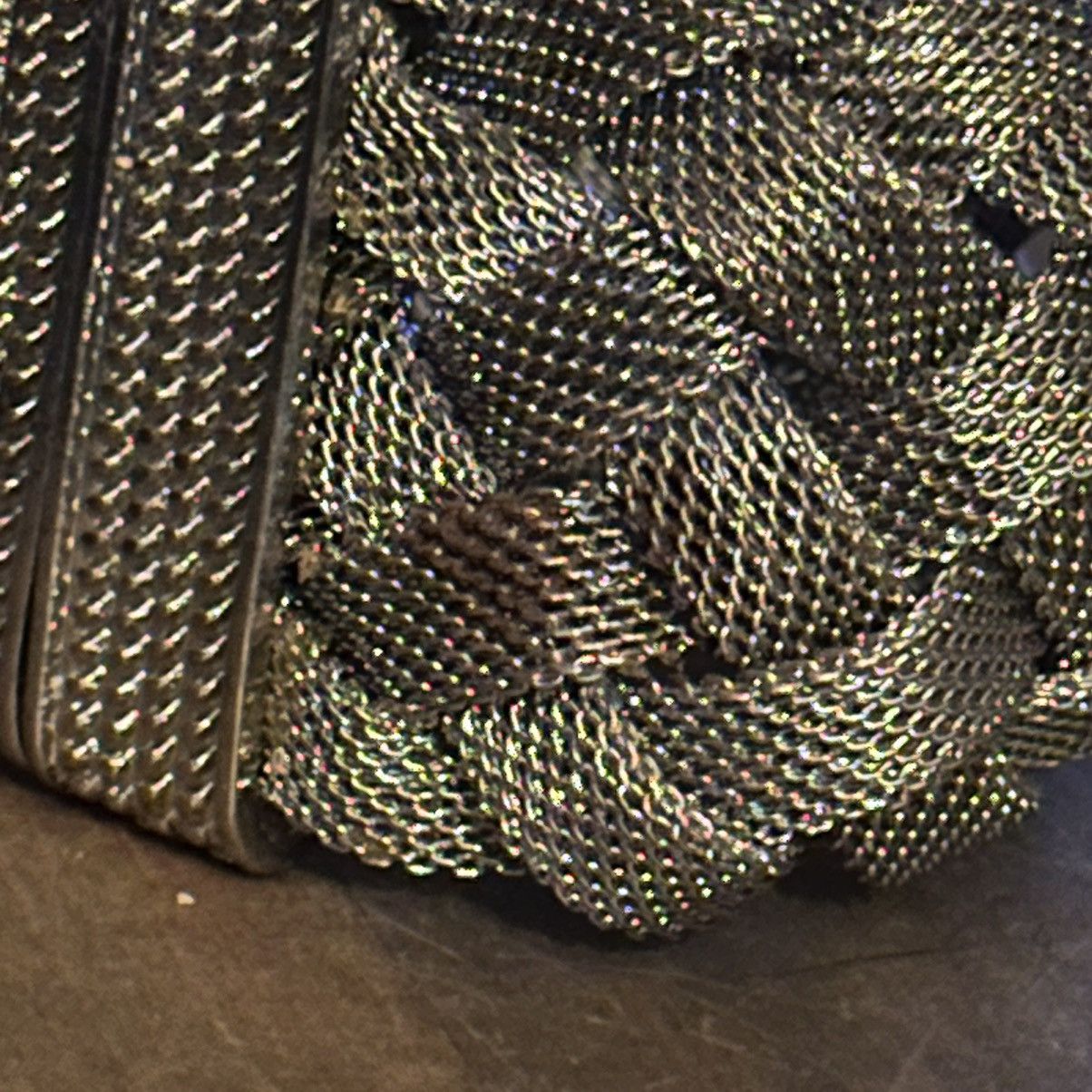 Other Silver tone wide woven mesh braid bracelet Size ONE SIZE - 5 Thumbnail