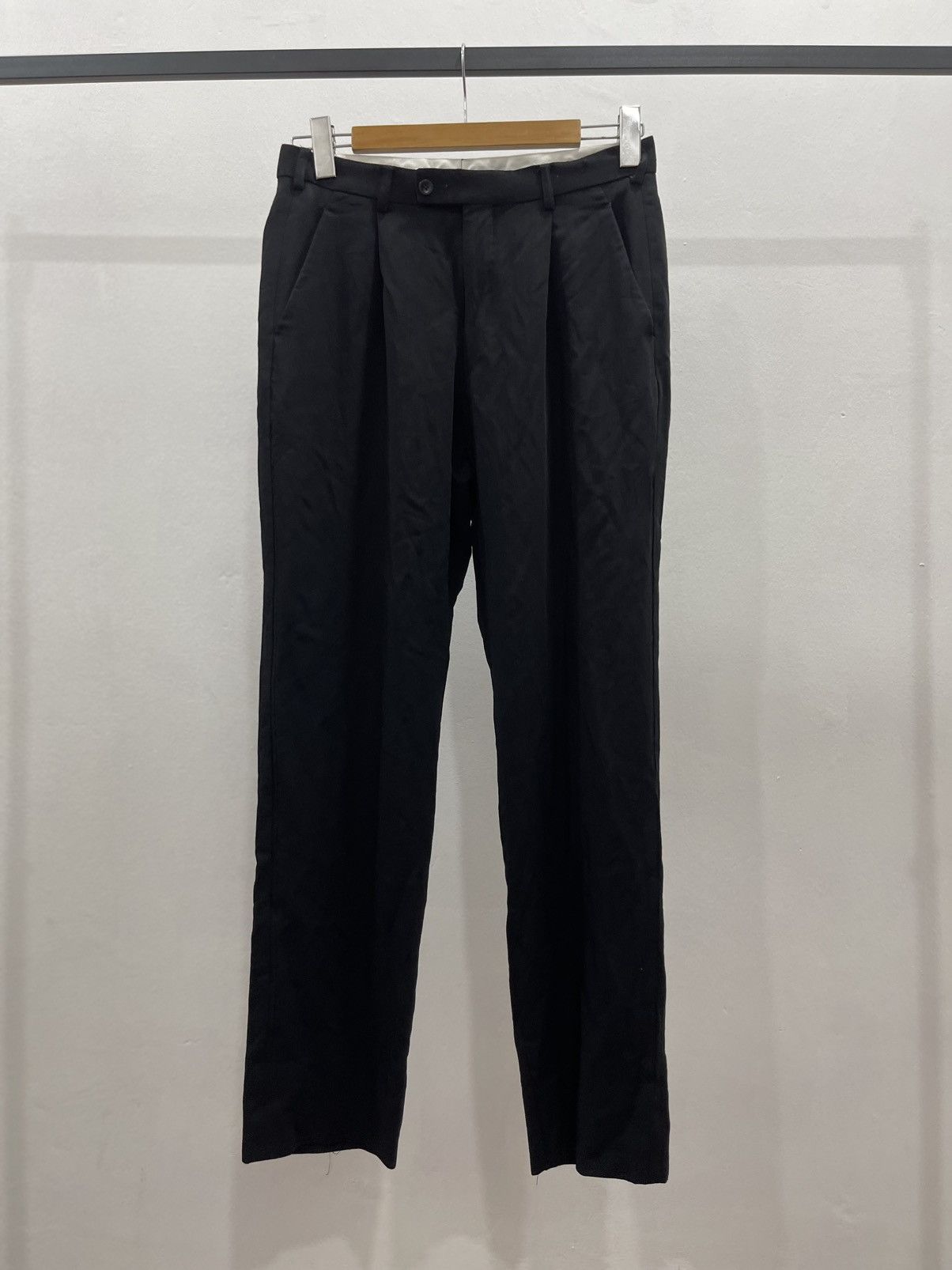Jean Paul Gaultier Jean Paul GAULTIER HOMME objet Wool Rayon Two Tuck Pants 79 Size US 30 / EU 46 - 1 Thumbnail
