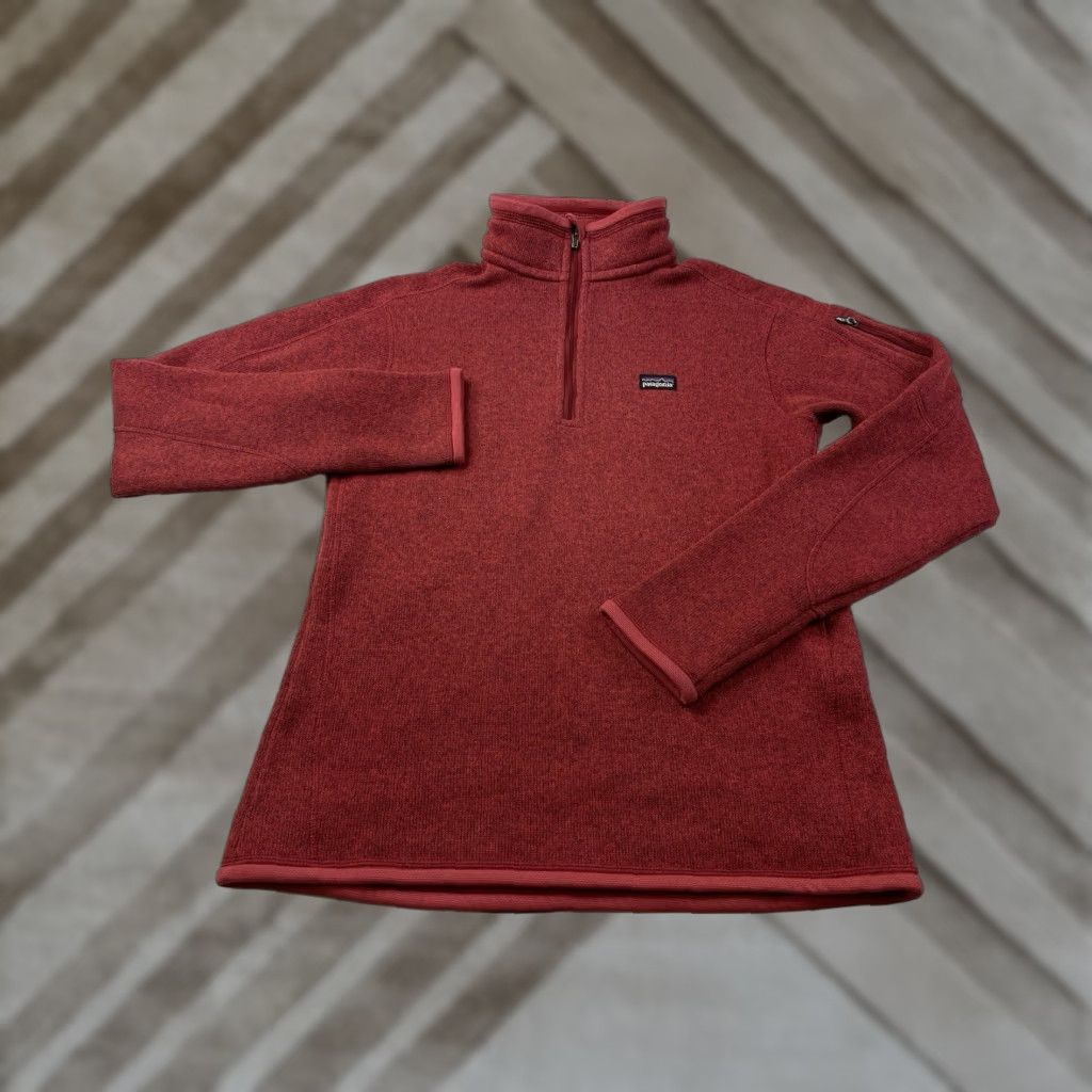 Patagonia Patagonia Better Sweater 1/4 Zip Fleece Jacket Womens Small Red 25615 Size S / US 4 / IT 40 - 1 Thumbnail
