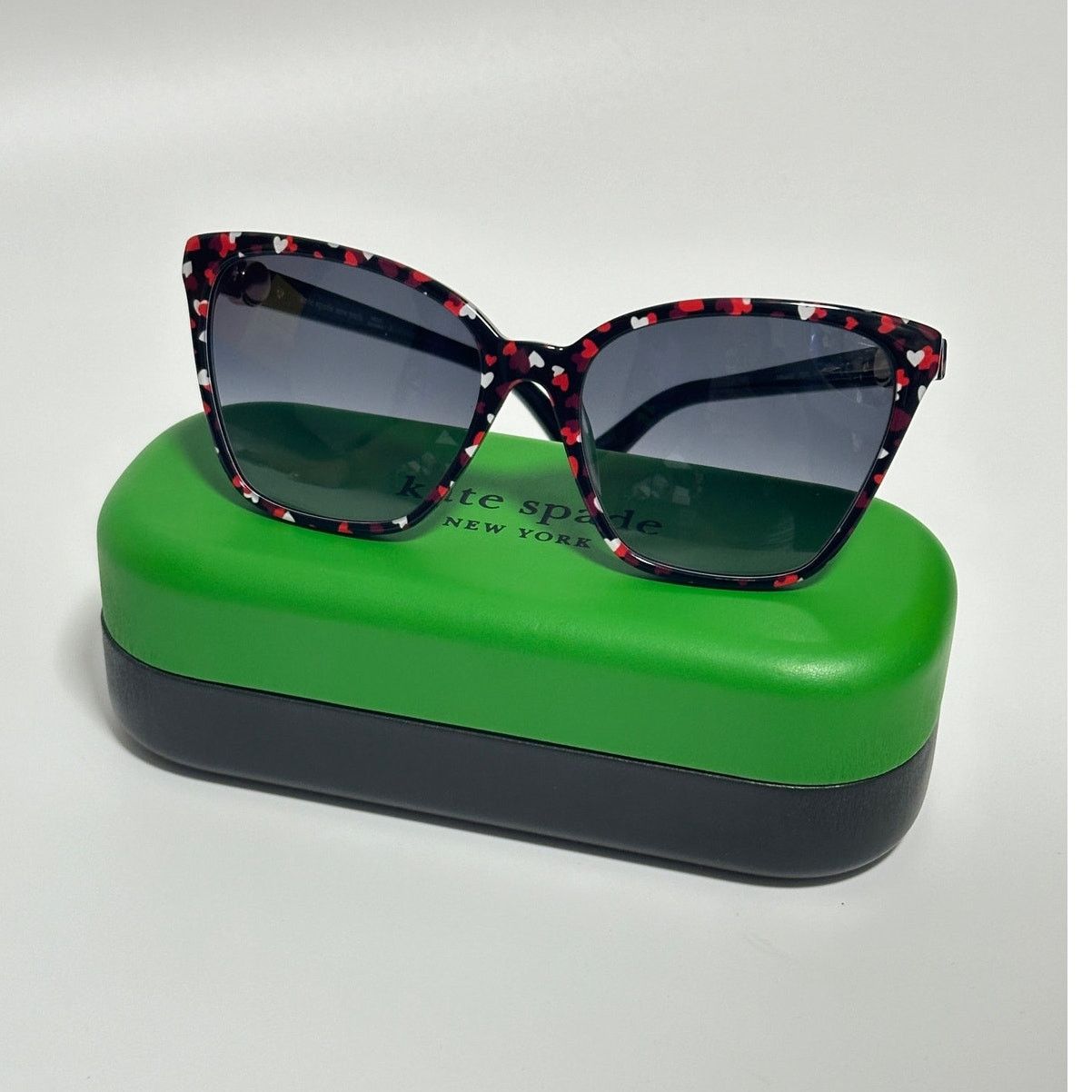 Kate Spade Kate Spade Heart Amiyah/G/S Heart 56 MM Butterfly Sunglasses Size ONE SIZE - 2 Thumbnail