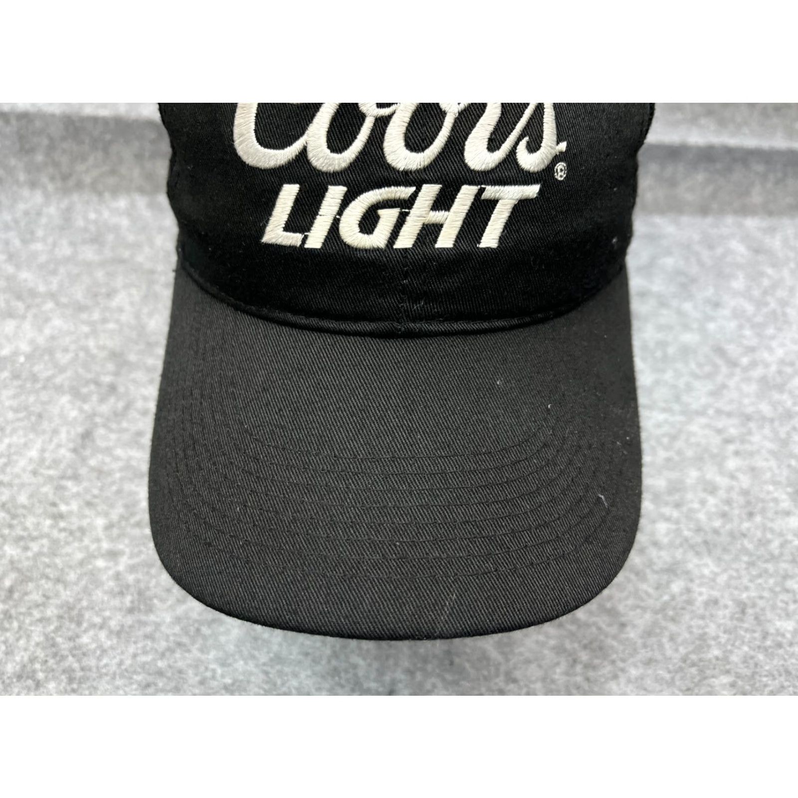 Vintage Coors Light Hat Cap Snap Back Adult One Size Black Cotton Blend Beer Outdoors Size ONE SIZE - 3 Thumbnail
