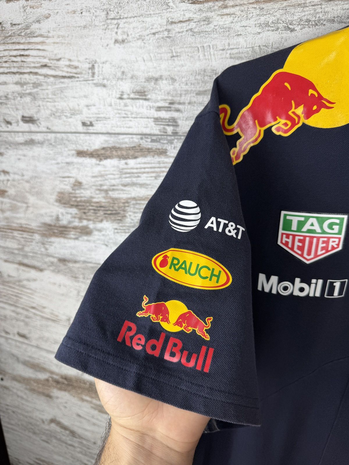 Puma × Red Bull Mens Vintage Puma Red Bull racing polos T-shirt tee Size US XL / EU 56 / 4 - 5 Thumbnail