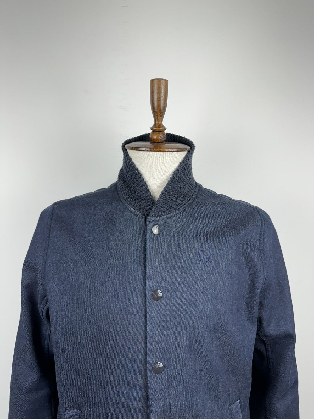 G-Star Men’s G-Star Raw Fleece Denim Bomber Jacket size L Size US L / EU 52-54 / 3 - 2 Thumbnail