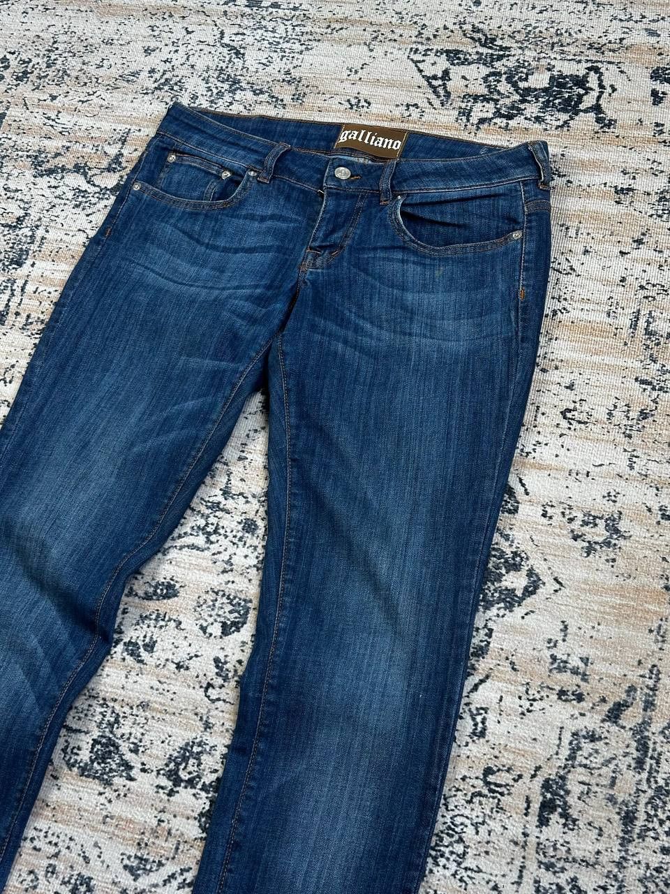 John Galliano John Galliano Newspaper Blue Slim Jeans Size US 29 - 4 Thumbnail