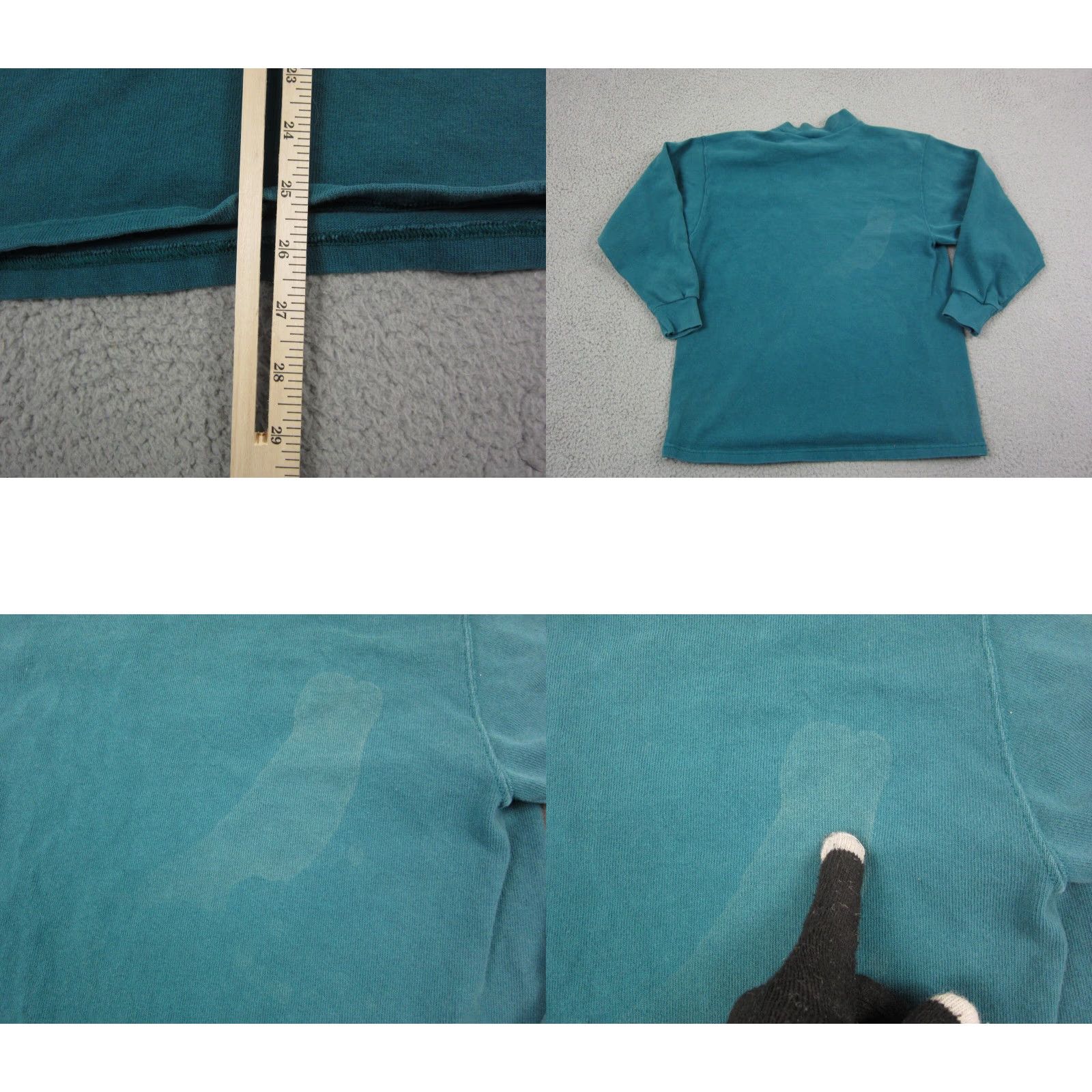 Tultex Vintage Tultex Shirt Women's Medium Blue Mock Neck Cotton T-Shirt * User: Vintage Tultex Shirt Women's Medium Blue Mock Neck T-Shirt * Size M / US 6-8 / IT 42-44 - 8 Thumbnail