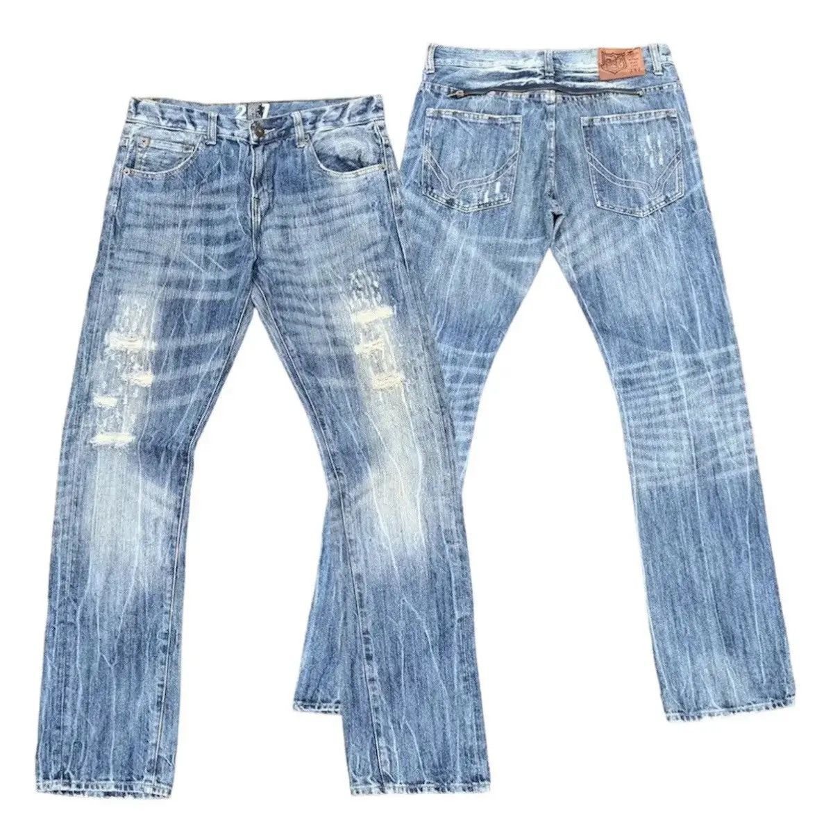 Snuff Jeans W32 L33 Storm Fading Denim Pants Nice Design