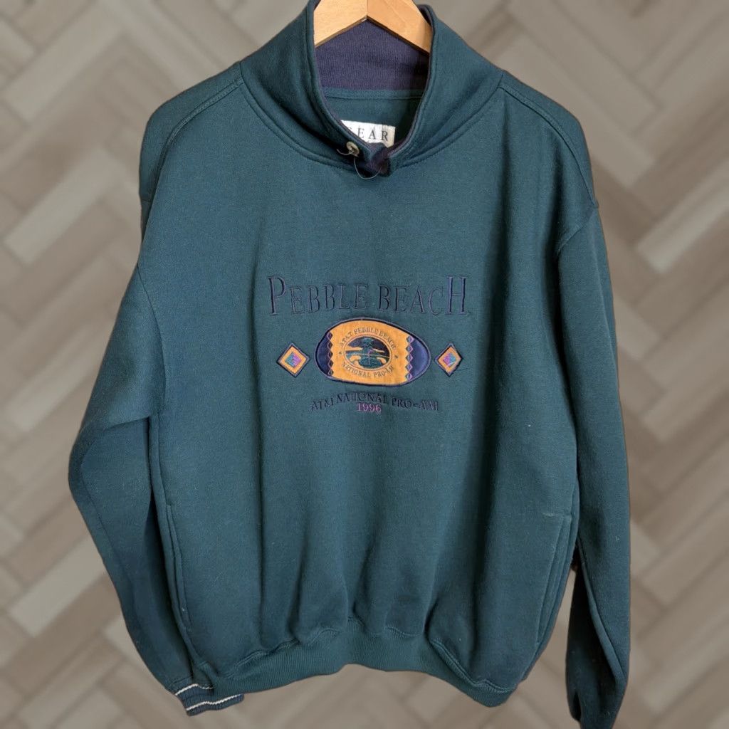 Vintage VINTAGE U.S. OPEN Pebble Beach Golf Button Sweater Small Green Gear For Sports Shirt Pullover Mens Size US S / EU 44-46 / 1 - 1 Thumbnail