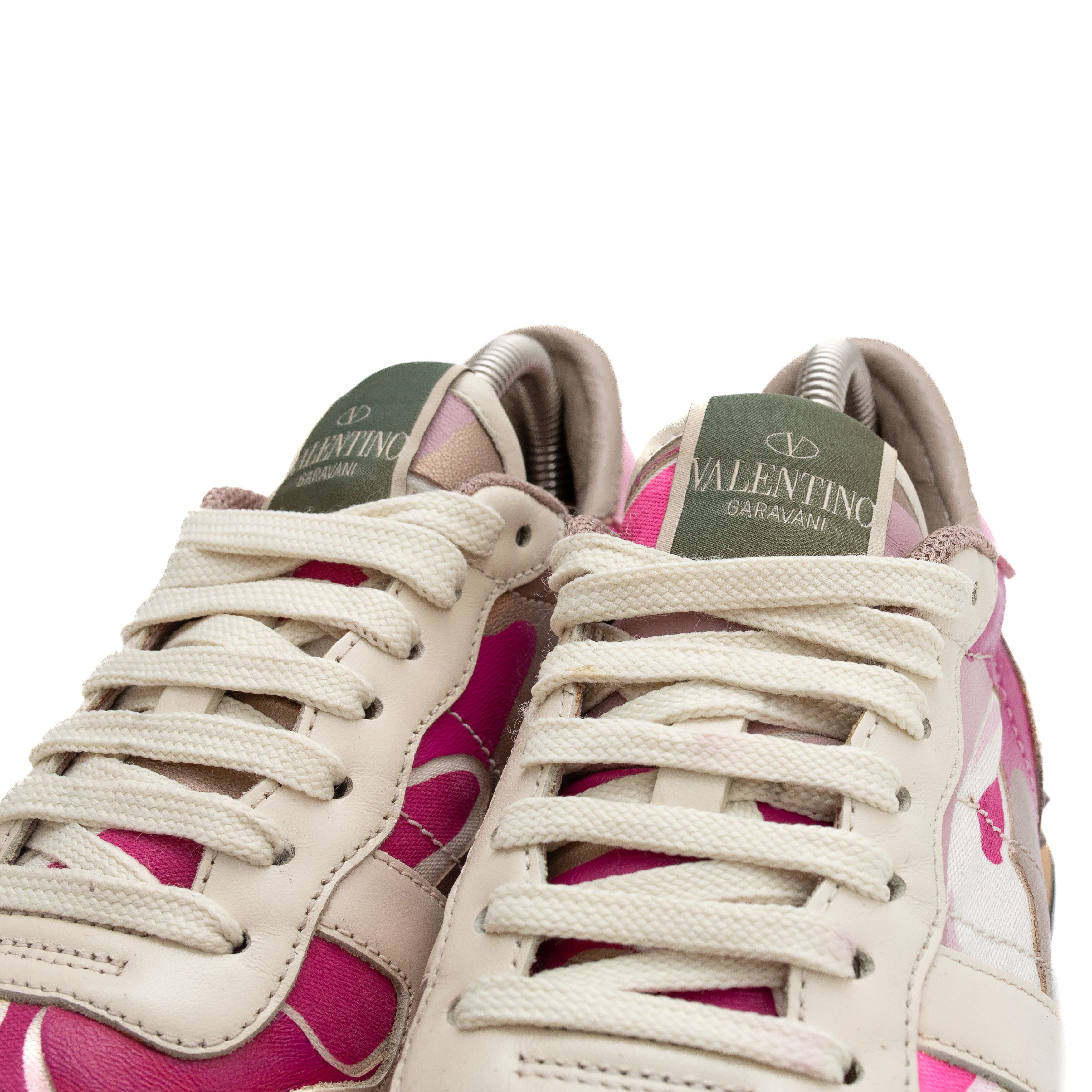 Valentino VALENTINO GARAVANI Rockrunner Pink Cammo Sneakers Size US 8 / IT 38 - 5 Thumbnail