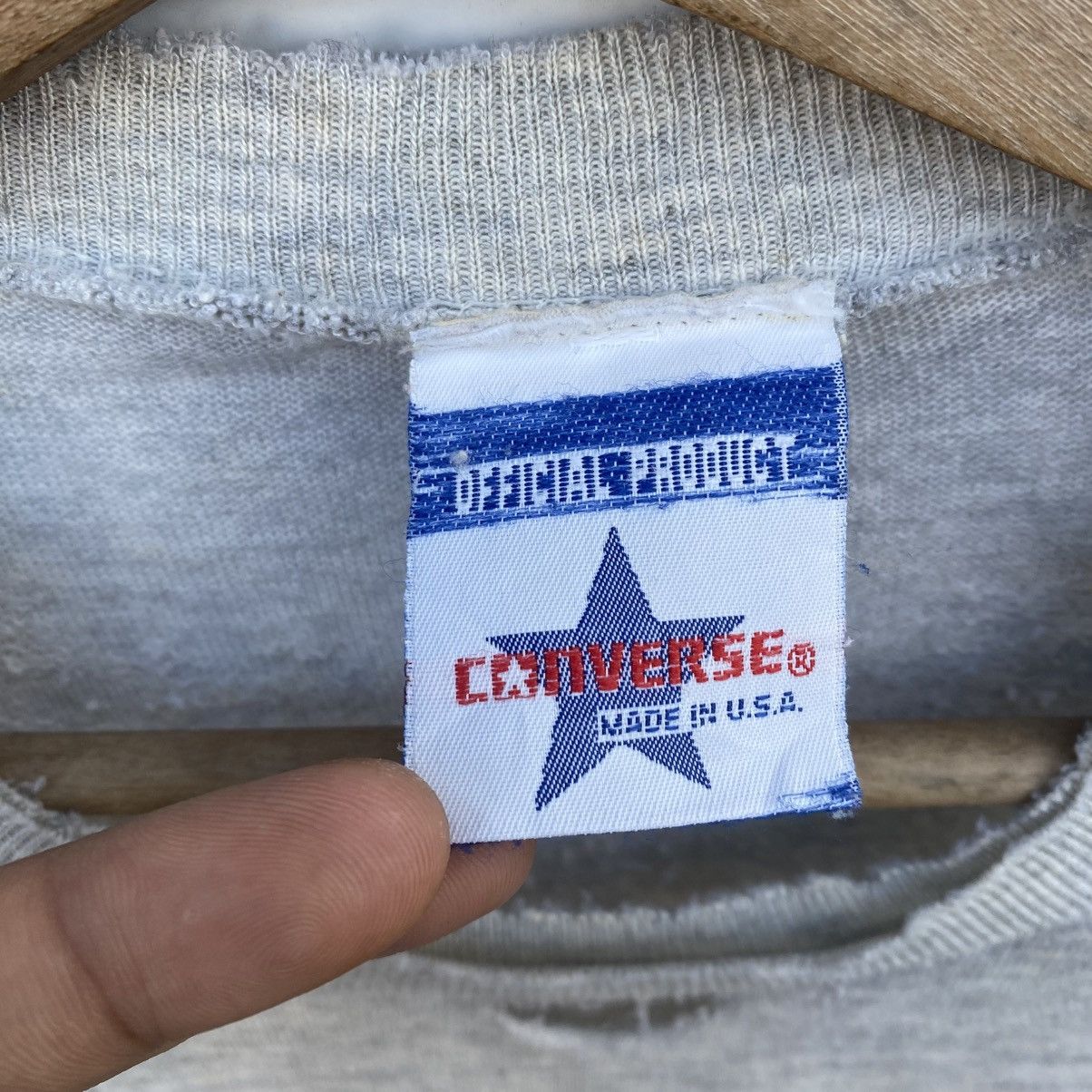 Converse × Vintage Vintage 70s CONVERSE All Star Big Logo Distressed Sweatshirt Size US M / EU 48-50 / 2 - 3 Thumbnail
