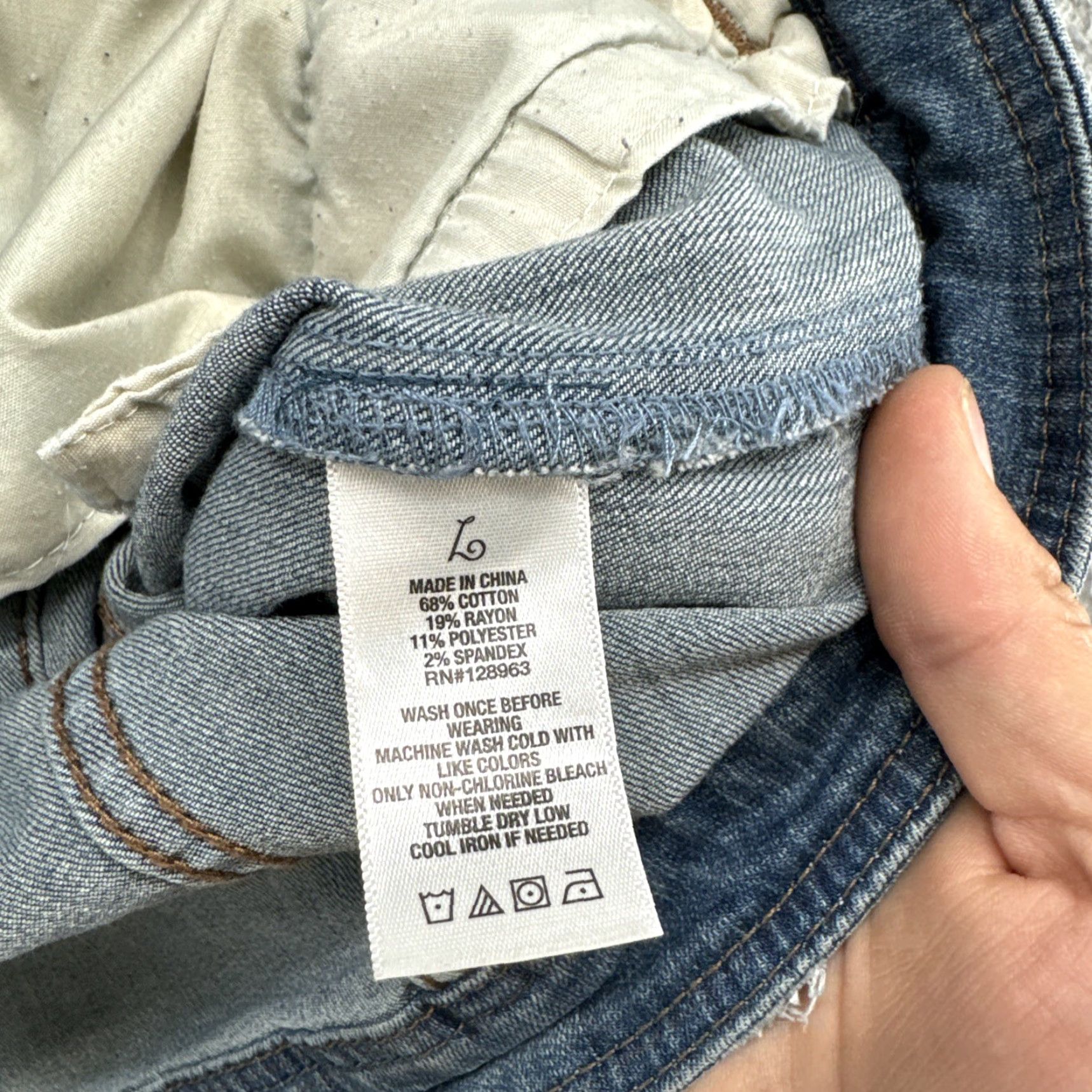 Denime VINTAGE Indigo Rein Distressed Denim Jacket Button Up Large Denim Jacket Women Size 36" / US 14 / IT 50 - 4 Thumbnail