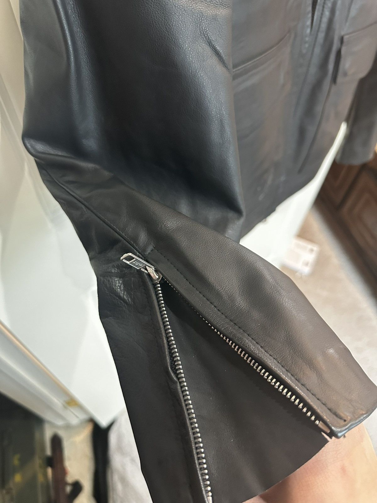 Generic Surplus 1980’s German Police leather jacket Size US L / EU 52-54 / 3 - 7 Thumbnail