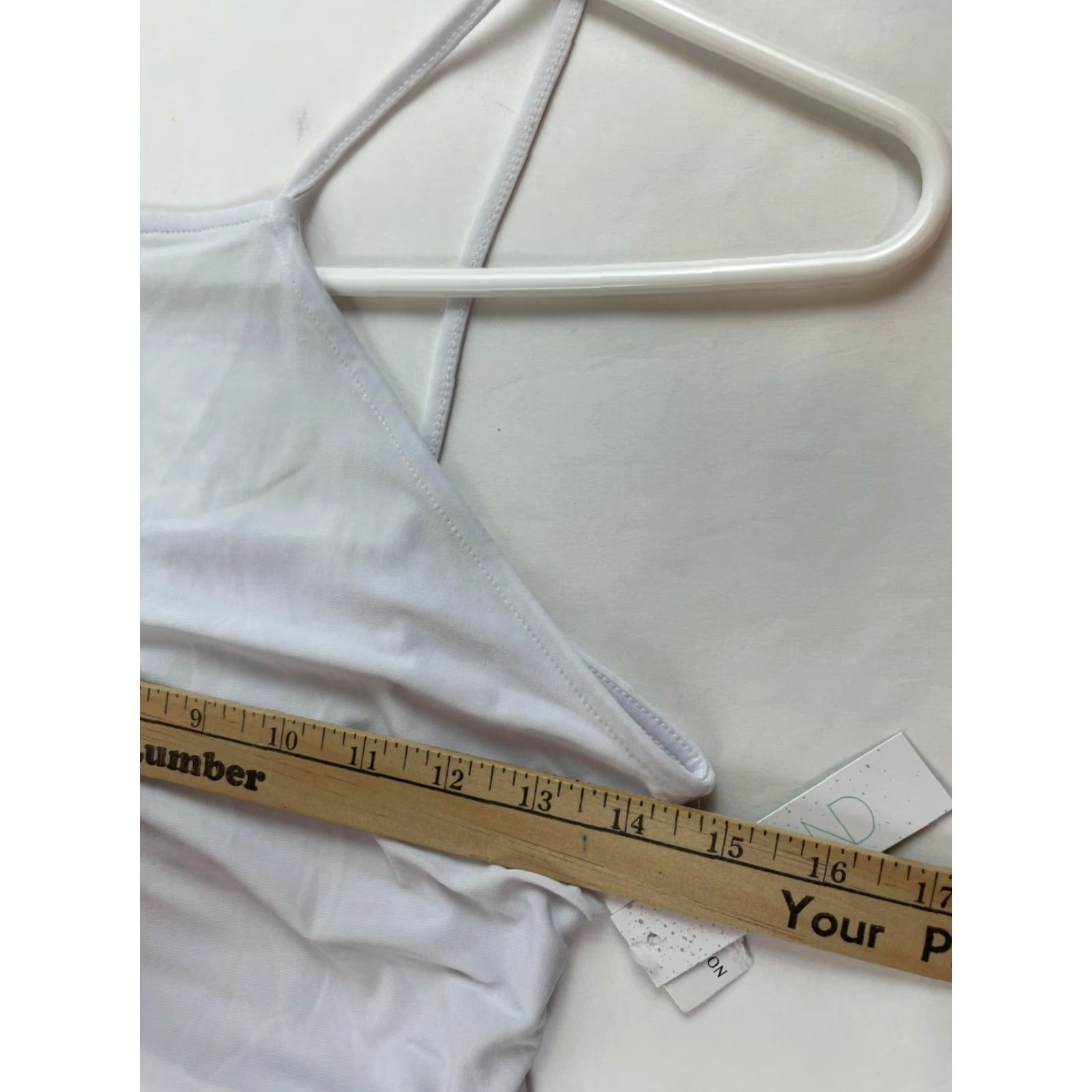Vintage ABOUND Tank Top Women's Size S White Sleeveless Ruched Side Spaghetti Strap NWT Size S / US 4 / IT 40 - 5 Thumbnail
