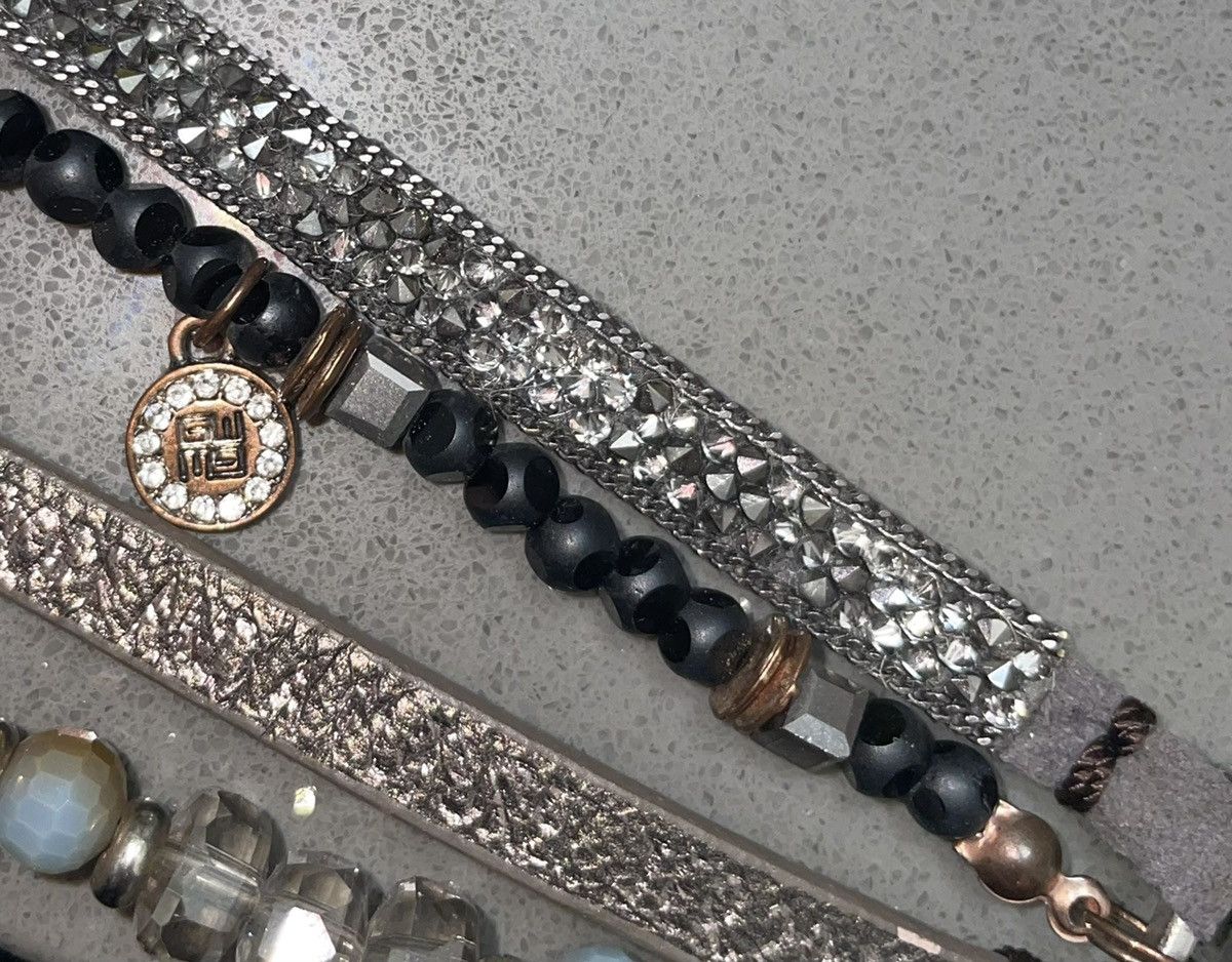 Vintage Good Work(S) Four Strand Bling Bracelet Size ONE SIZE - 18 Thumbnail