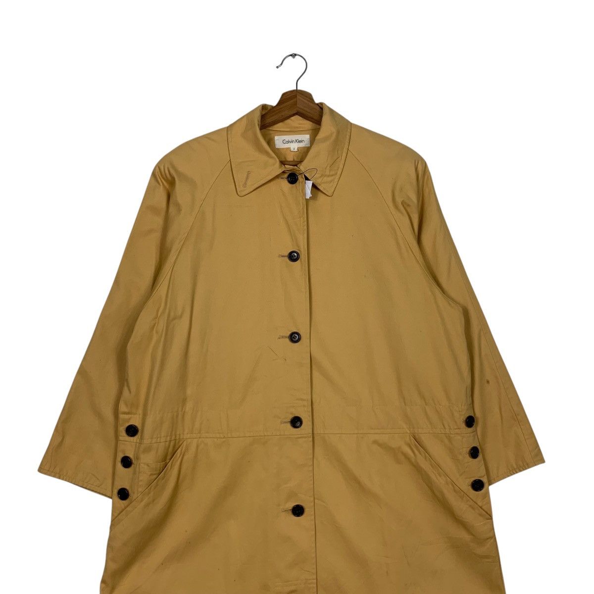 Calvin Klein CALVIN KLEIN Yellow Overcoat Jacket #2325-C104 Size US L / EU 52-54 / 3 - 3 Thumbnail