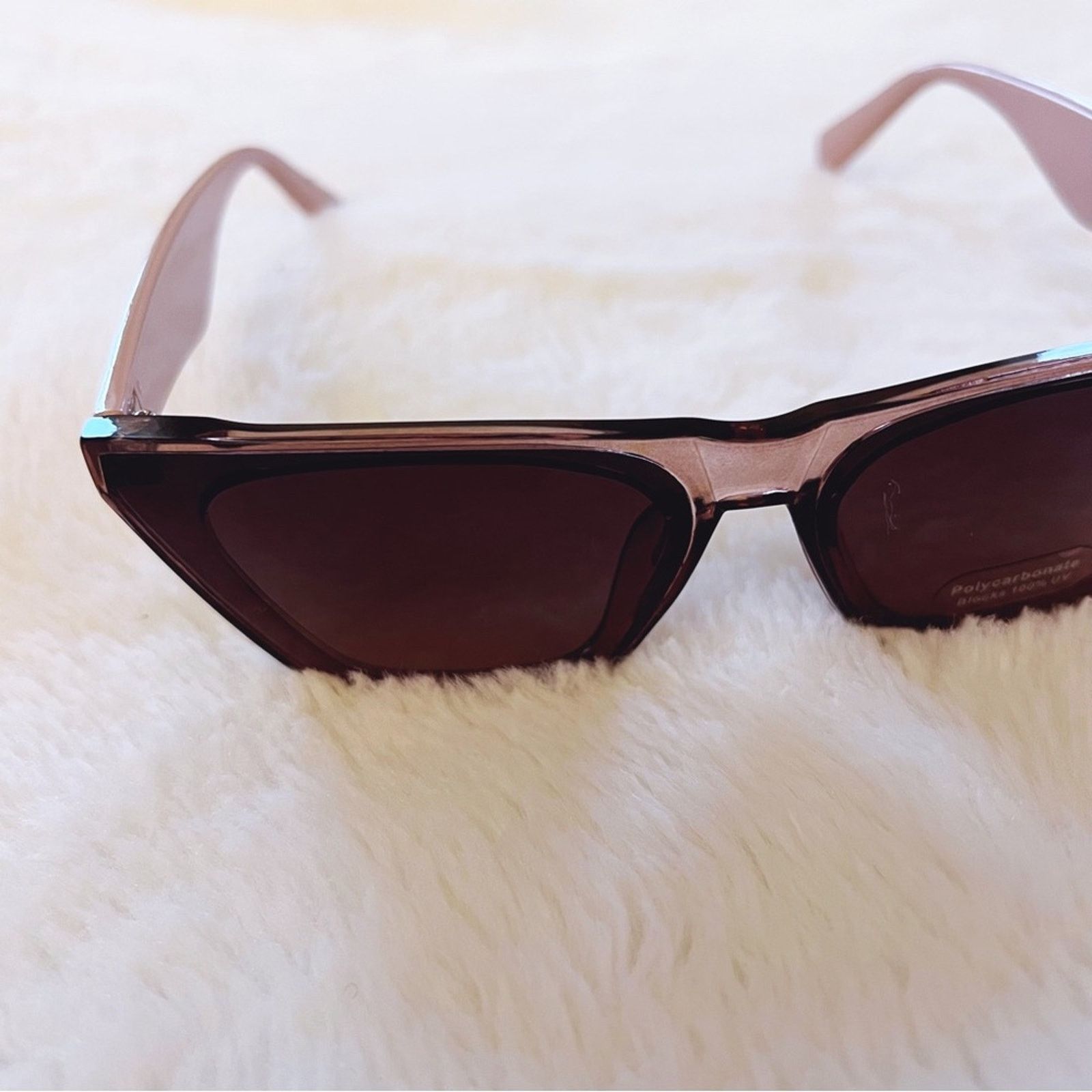 Other Lucy Clear Purple Sleek Square Frame Sunglasses Size ONE SIZE - 6 Thumbnail