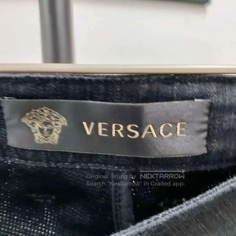 Versace Versace Women's Black Denim Pants Size M . Size 28" / US 6 / IT 42 - 3 Thumbnail