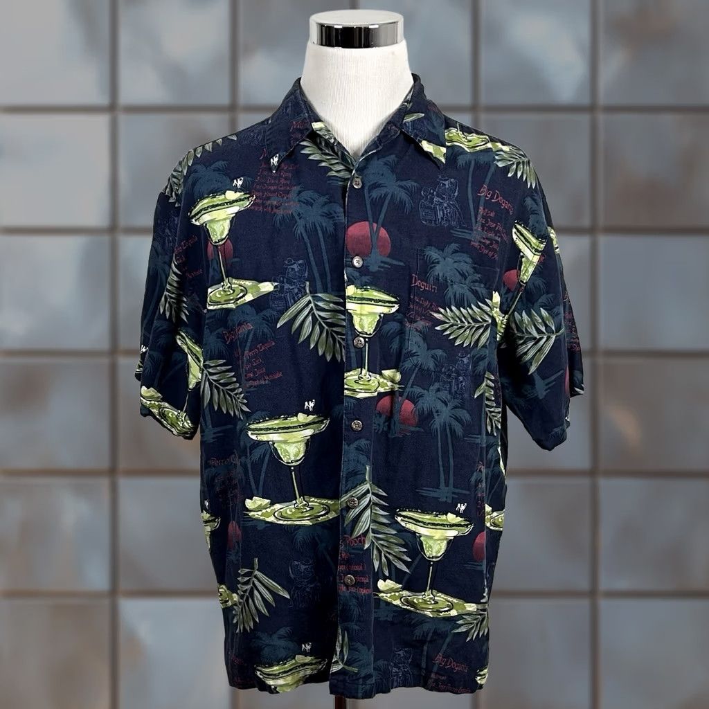 Big Dogs Big Dogs Shirt Mens L Blue Floral Hawaiian Aloha Linen Blend Short Sleeve Button-Up Casual Beach Cocktails Floral Pattern Size US L / EU 52-54 / 3 - 1 Thumbnail