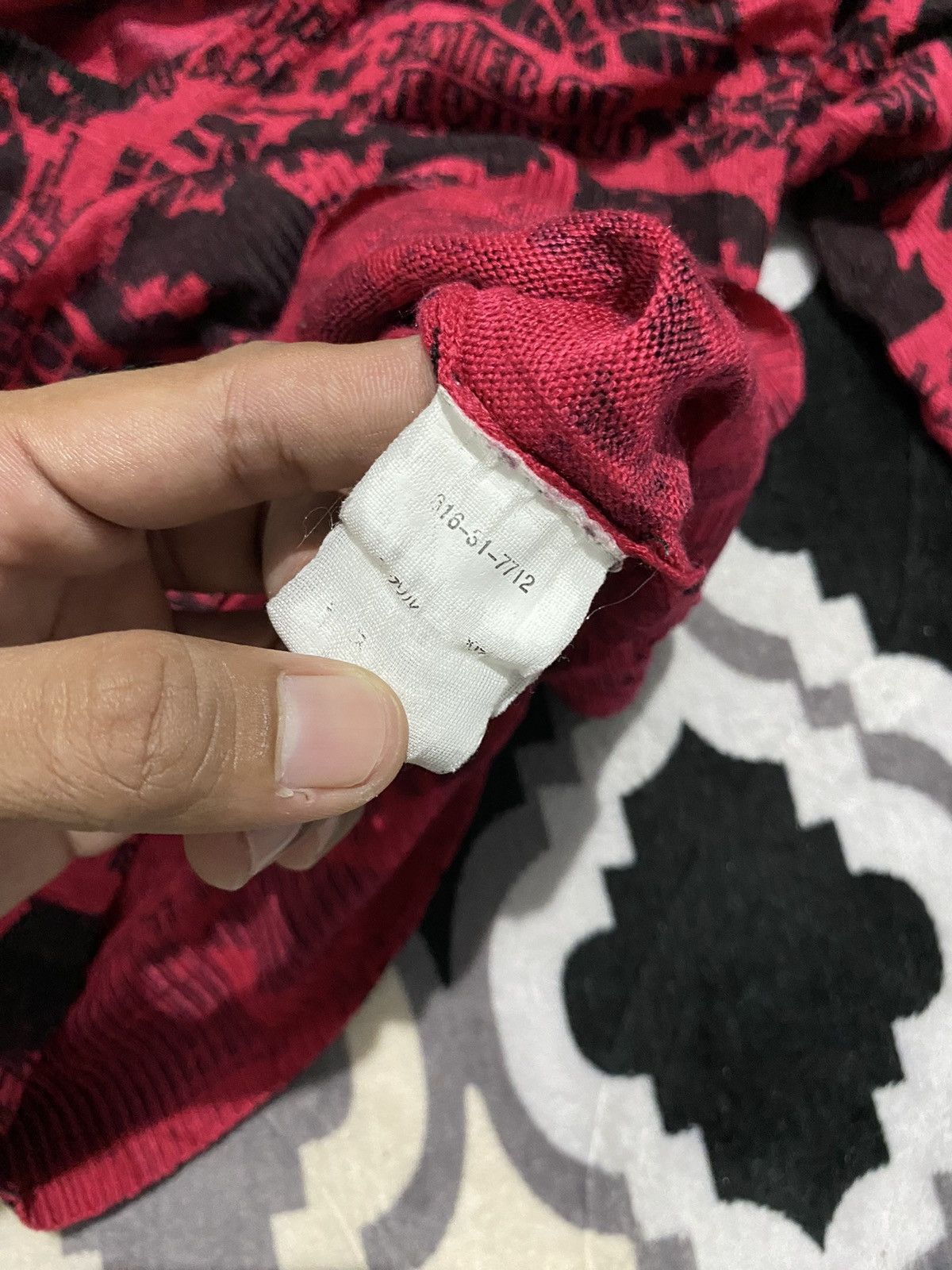 Vintage Colza Full Printed Knit Like Hyteric Glamour
