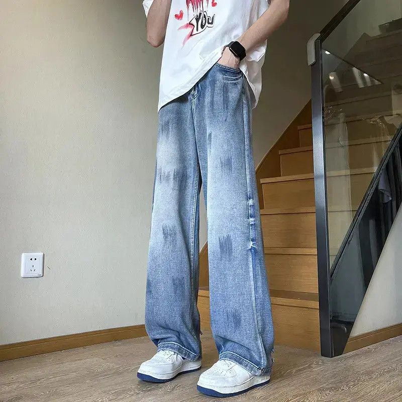Japanese Brand Retro hip-hop straight leg wide leg jeans Size US 32 / EU 48 - 1 Thumbnail