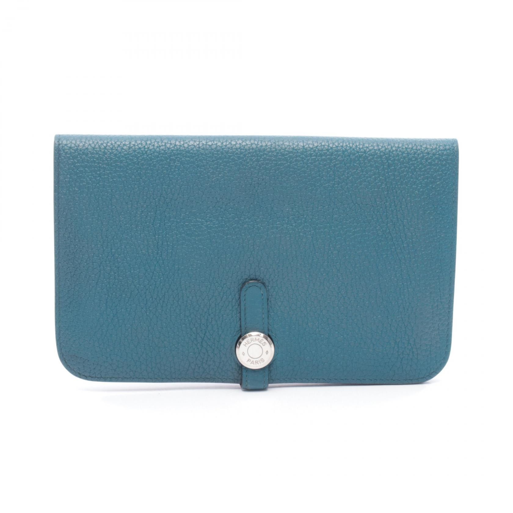 Hermes Hermes Hermes Dogon Duo GM Calfskin Long Wallet Leather Long Wallet A DUTY FREE for USA Size ONE SIZE - 1 Thumbnail