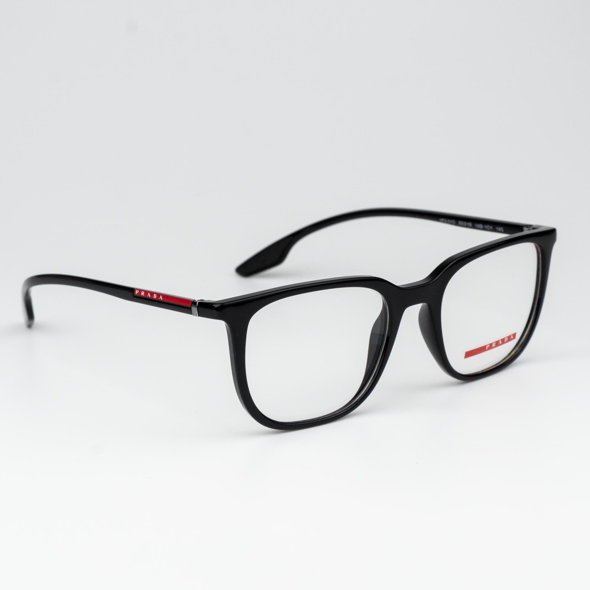 Prada Prada Linea Rossa Men Eyeglasses Square PS01OV 1AB1O1 Size ONE SIZE - 4 Thumbnail