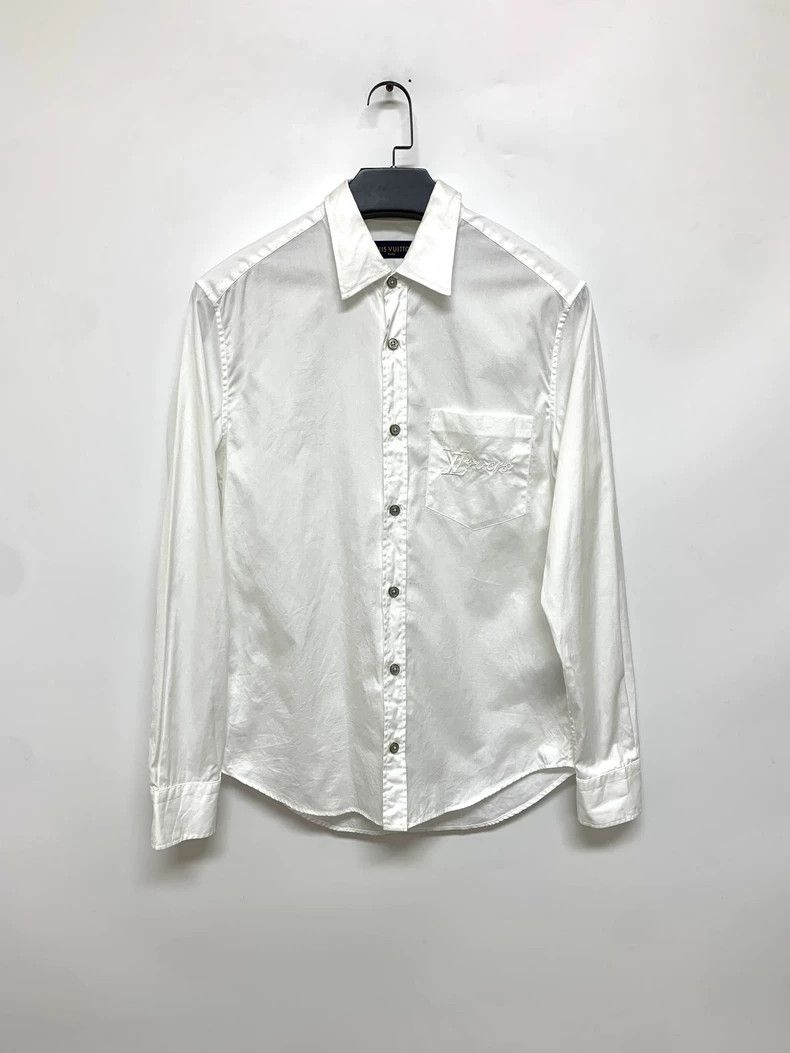 Louis Vuitton Louis Vuitton 24 Pearl Button Logo Shirt - dmc Size US XS / EU 42 / 0 - 1 Thumbnail