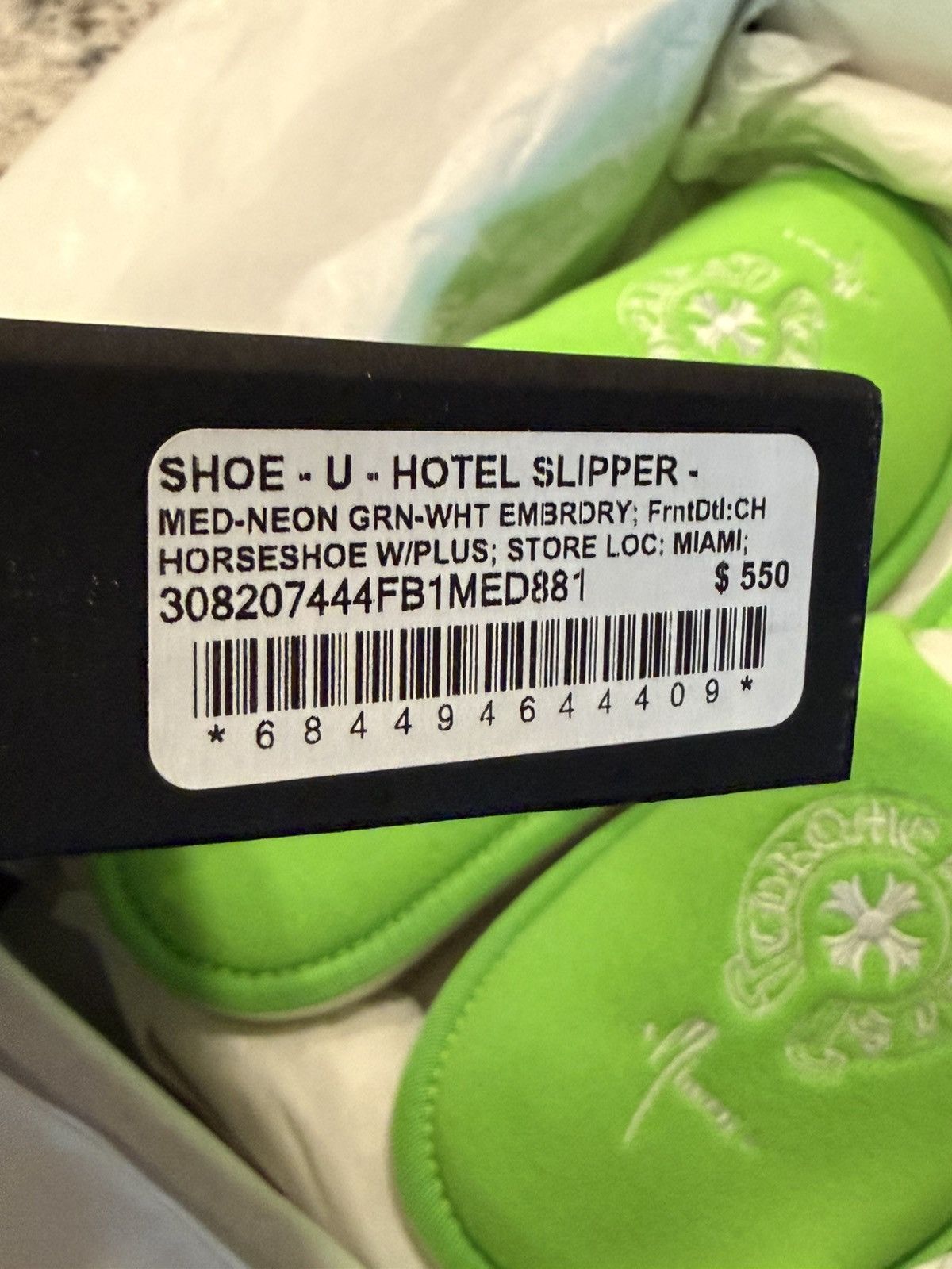 Chrome Hearts “Miami” Slippers Size Medium display picture 1