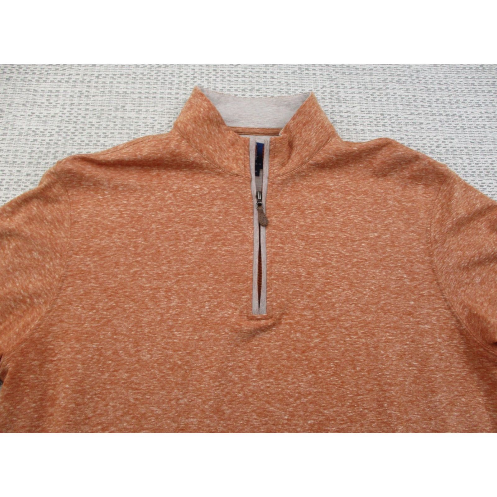 johnnie-O Johnnie-O Pullover Sweater Adult Small Orange Half Zip Golf Casual Comfort Shirt/Top Size US S / EU 44-46 / 1 - 4 Thumbnail