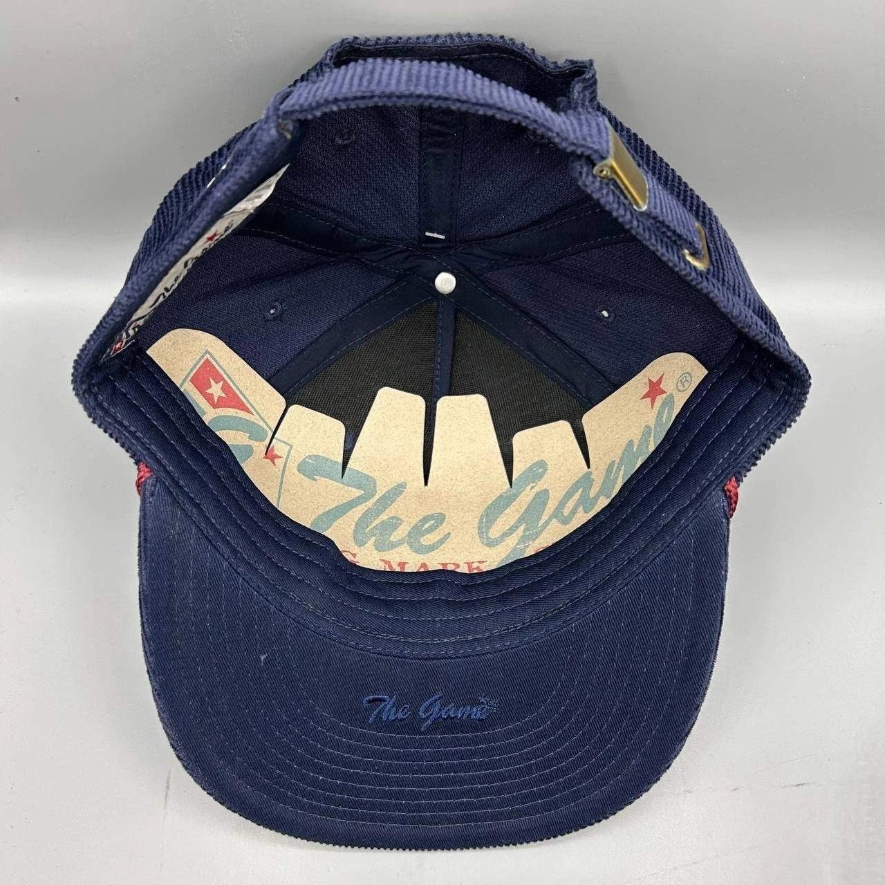The Game Jackson Hole Hat Men Blue Corduroy Strap Back Cotton Size ONE SIZE - 2 Thumbnail