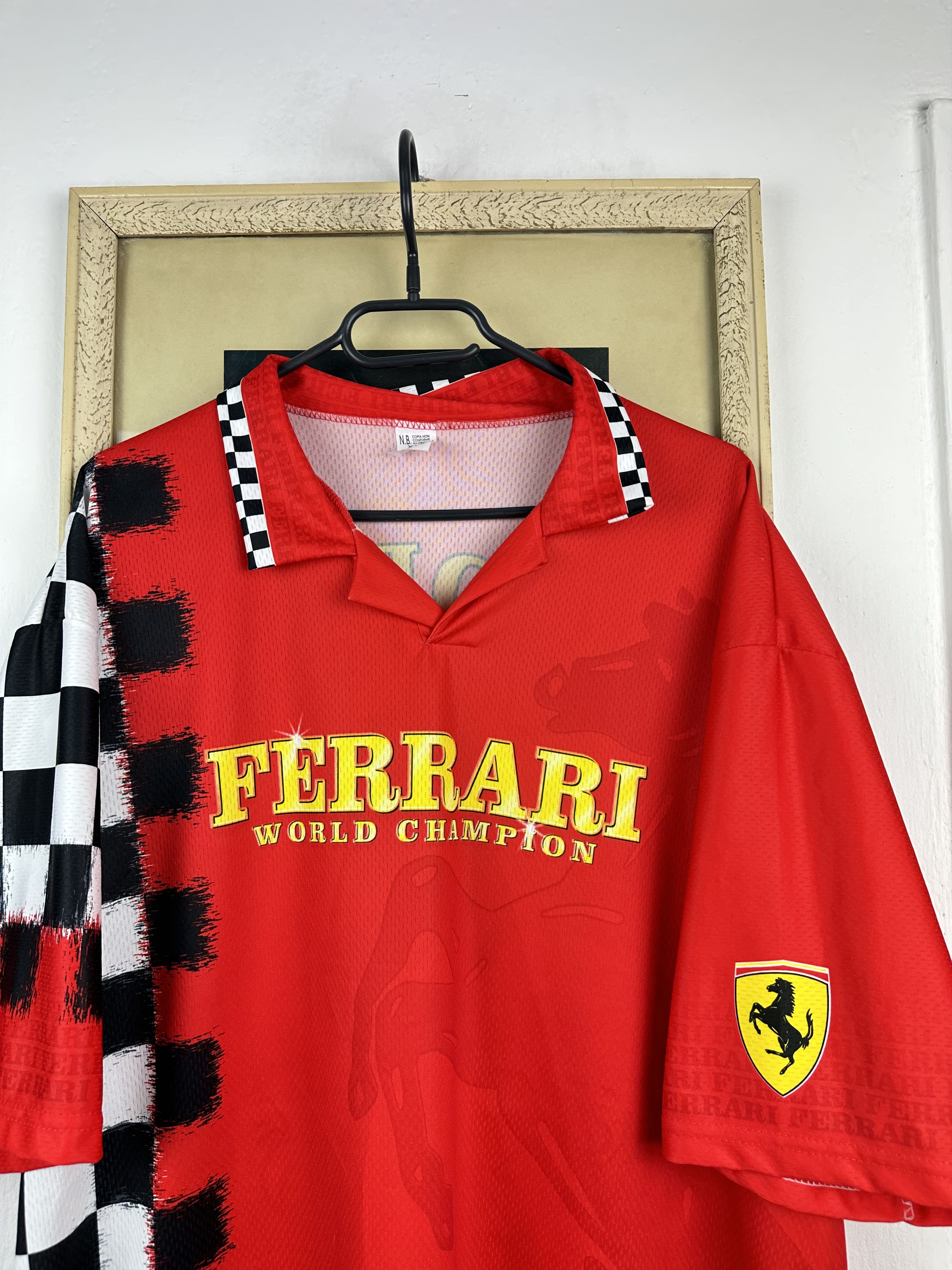 Ferrari × Vintage Vintage Ferrari Rare Racing Tee Shirt Jersey Hype Marlboro Size US XXL / EU 58 / 5 - 4 Thumbnail