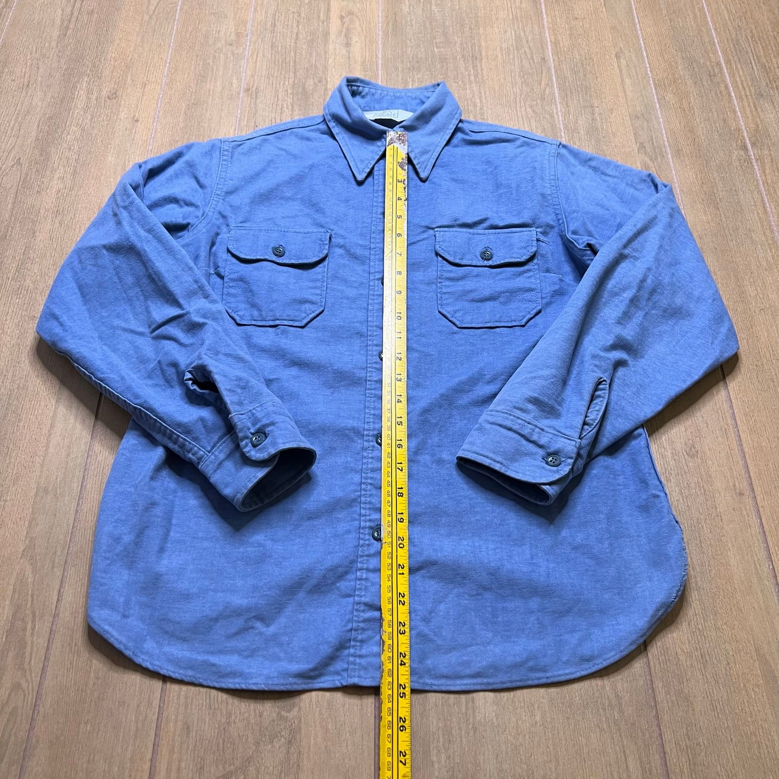 Woolrich Woolen Mills Vintage Woolrich Blue Chamois Cloth Work Shirt Women’s L USA Size L / US 10 / IT 46 - 7 Thumbnail
