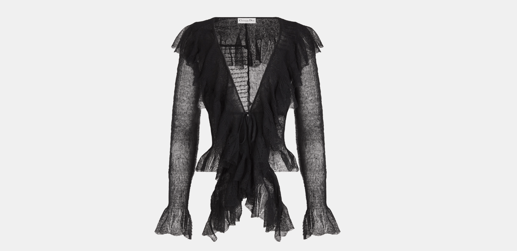 Dior o1w1db10325 Cardigan With Bee in Black Size XS / US 0-2 / IT 36-38 - 1 Thumbnail