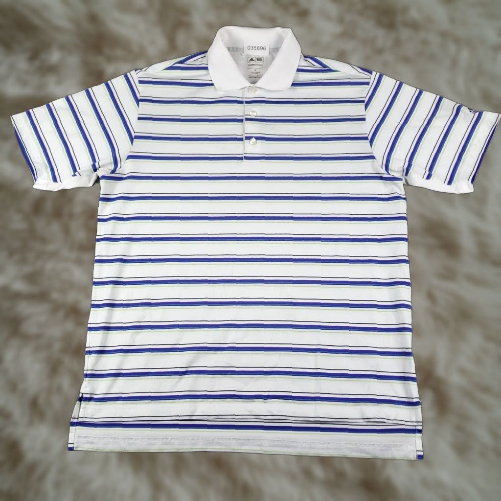 Adidas adidas Polo Shirt Mens Size Medium Blue White Striped Casual Short Sleeve Polo Shirt Adidas Mens Size Medium Blue White Striped Casual Short Sleeve Size US M / EU 48-50 / 2 - 1 Thumbnail