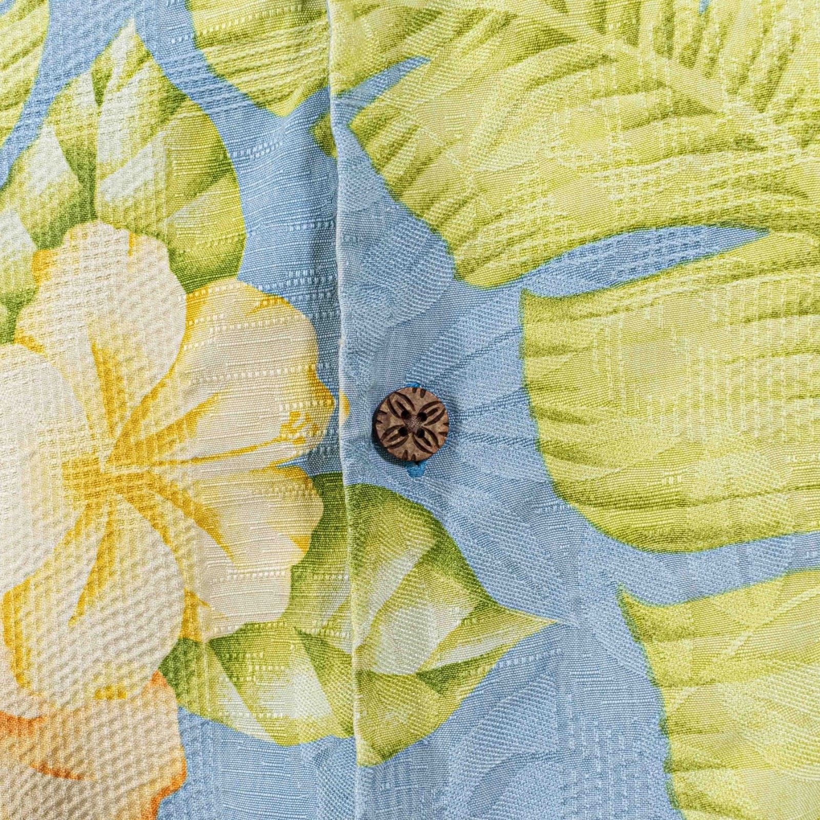 Tommy Bahama Tommy Bahama Silk Hawaiian Shirt XL Floral Camp Collar Loop Size US XL / EU 56 / 4 - 8 Thumbnail