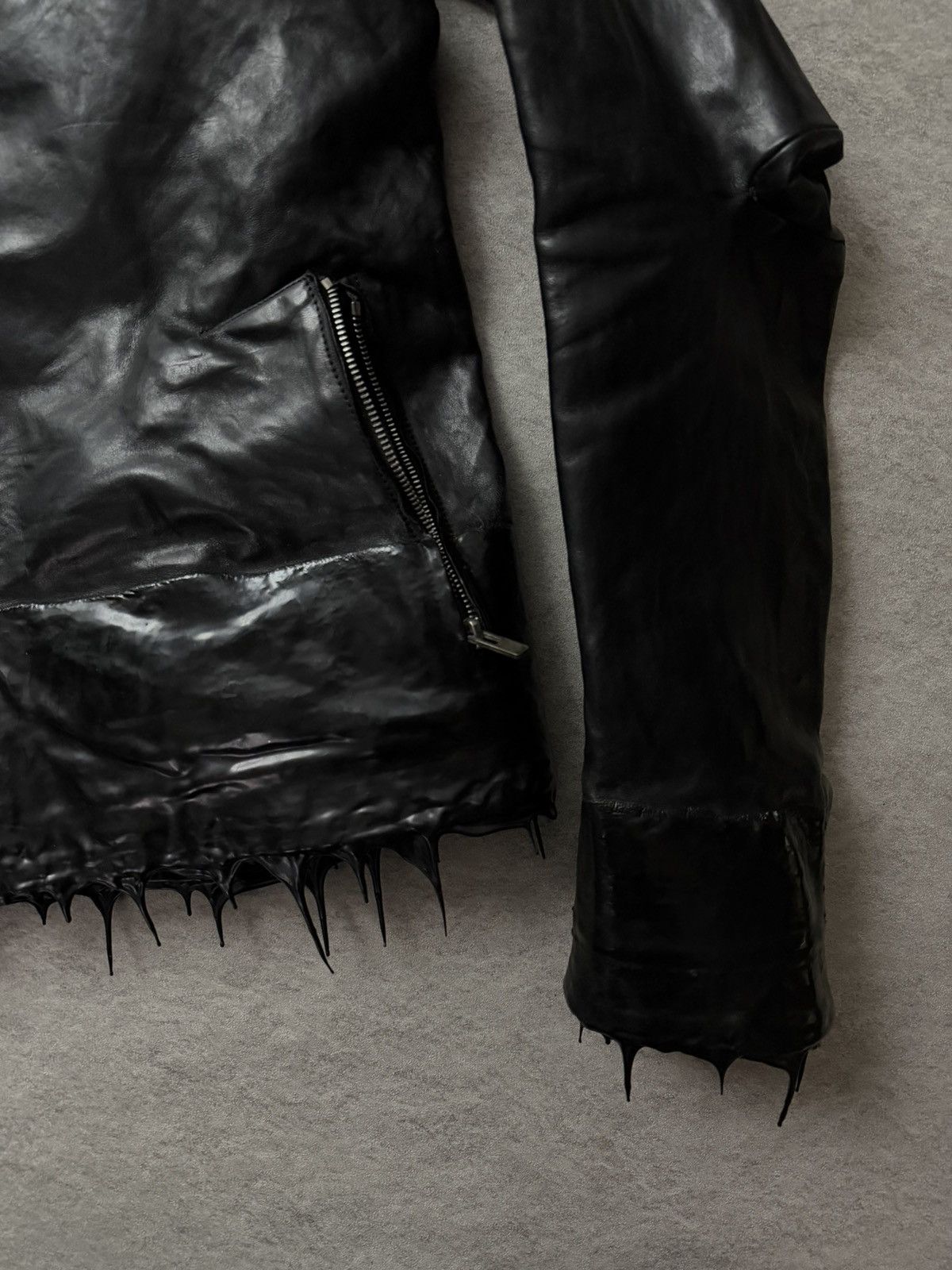Carol Christian Poell Carol Christian Poell drip scarstich leather jacket Size US S / EU 44-46 / 1 - 7 Thumbnail